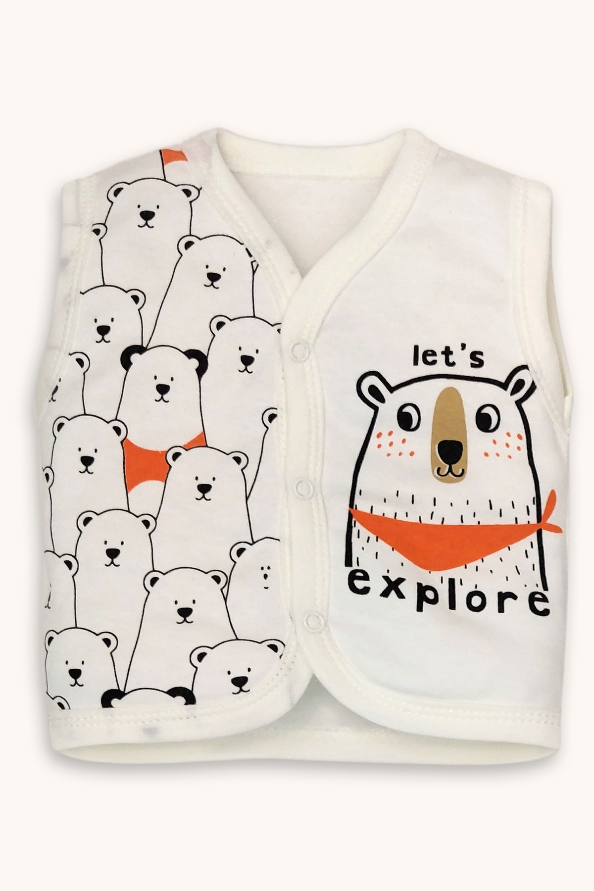 bebizu Baskılı Çıtçıtlı Yelek 2 Adet fotoğrafı 3 (önizleme)