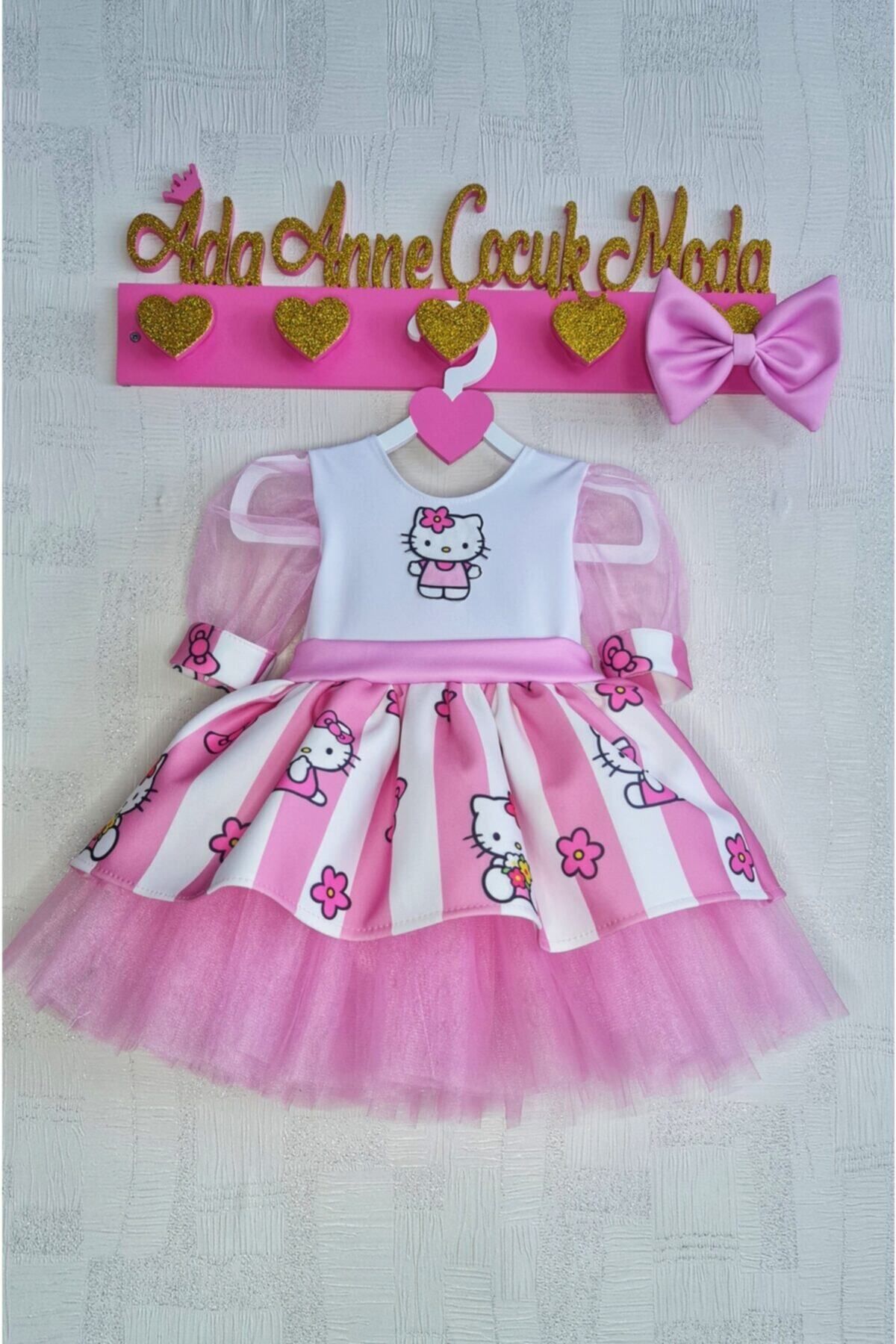 Hello kitty dress for 1st hot sale birthday