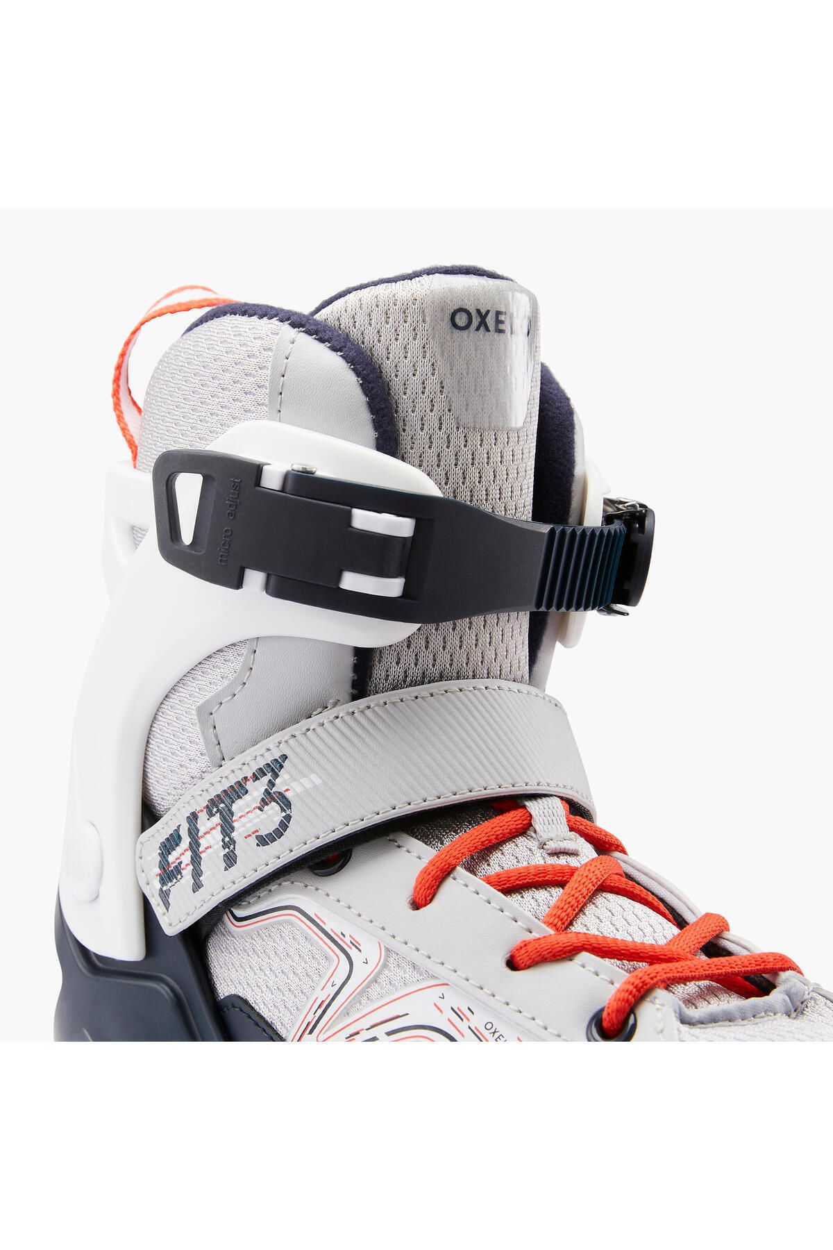 Decathlon اسکیت تناسب اندام کودکان - خاکستری / قرمز Fıt3