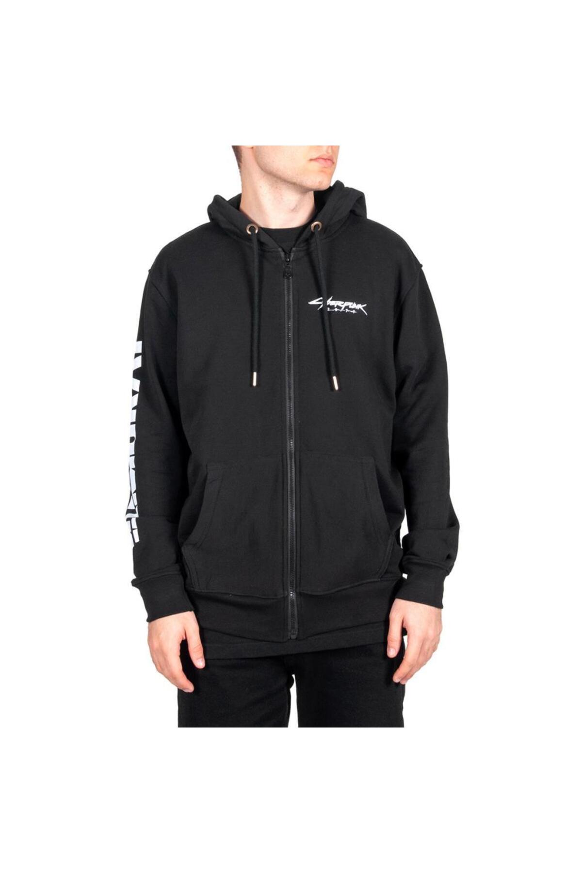 - Cyberpunk 2077 Baharlık Siyah Fermuarlı Sweatshirt — مشکی B123-192sf — تصویر 2 از 7