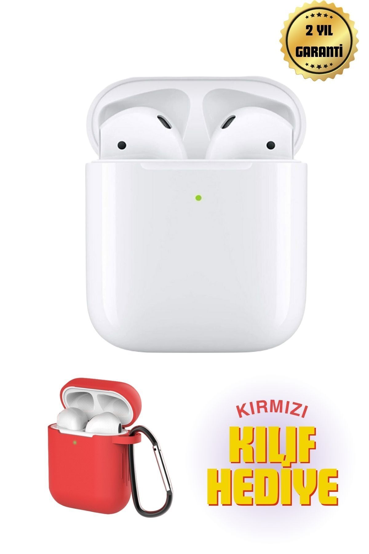 Deseja Beyaz 2.nesil Ios Android Uyumlu Kablosuz Bluetooth Kulaklık Kılıf Hediyeli pro Elektronik air pods