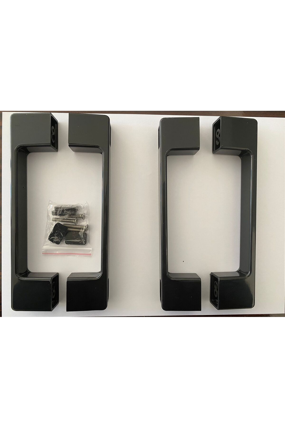 Black Double 2-Door Shower Cabin Handle