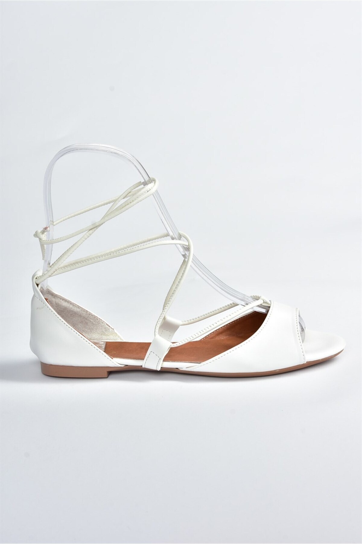 صندل زنانه سفید Fox Shoes | B726547309 اورجینال - تصویر 3