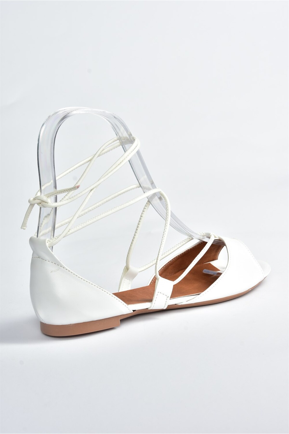 صندل زنانه سفید Fox Shoes | B726547309 اورجینال - تصویر 4