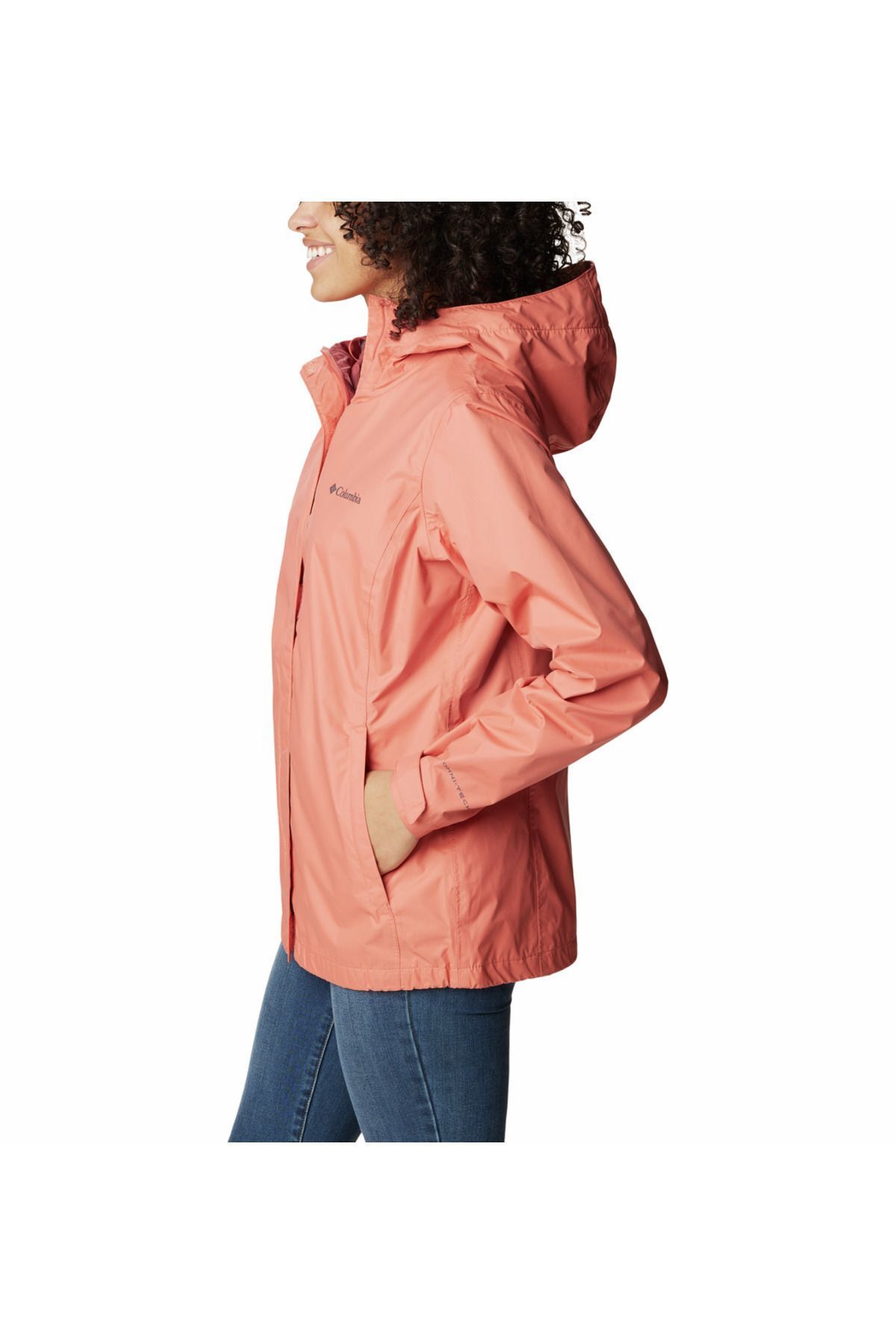 Columbia orange rain jacket store
