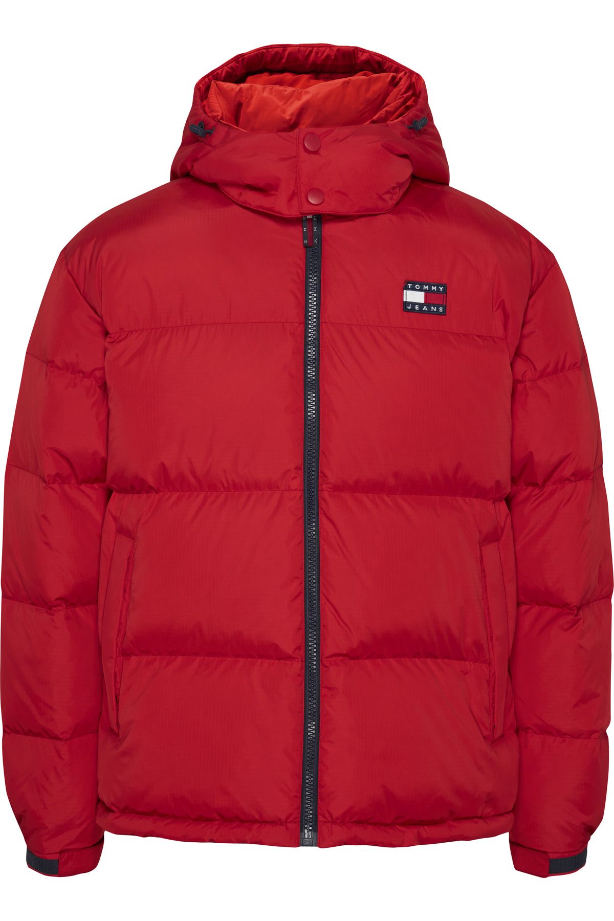 Black and red tommy hilfiger jacket on sale