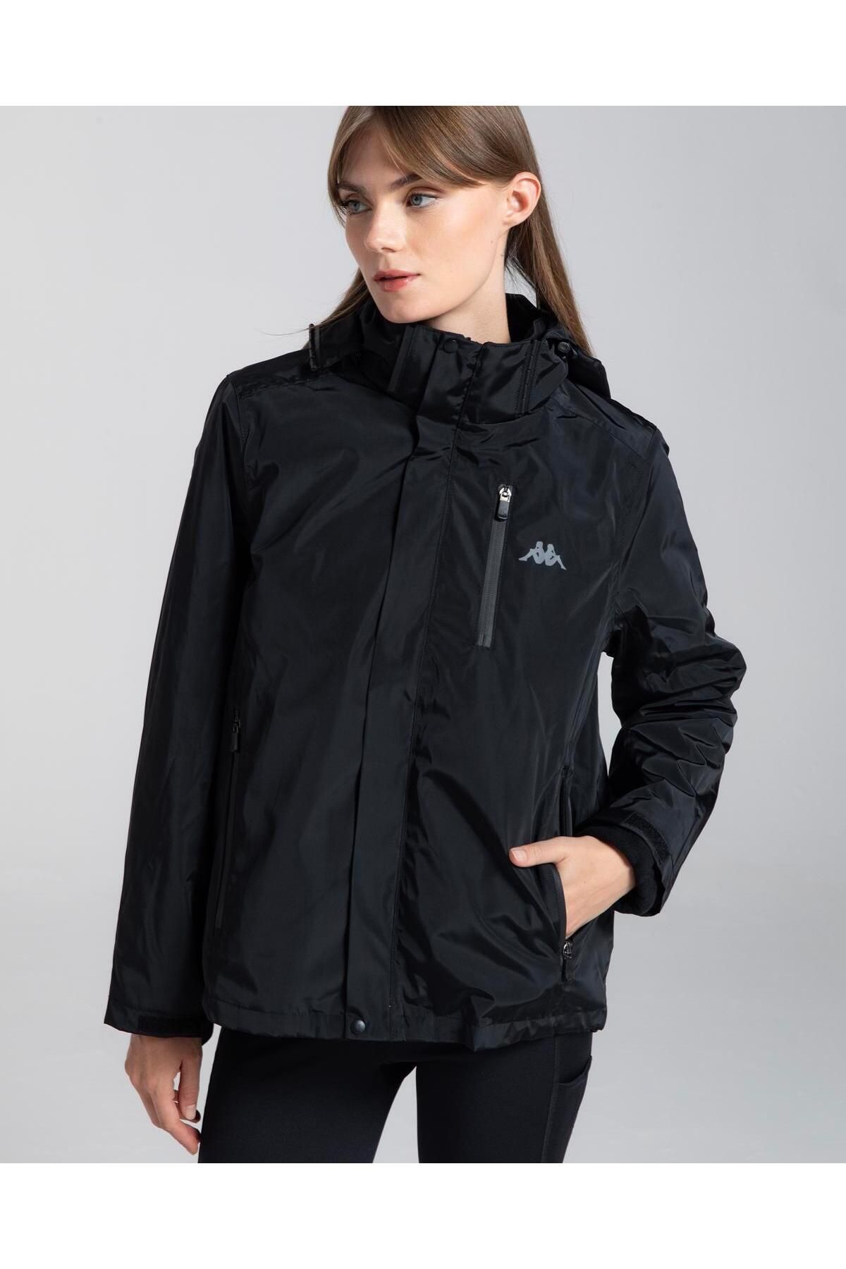 Kappa black sale jacket womens
