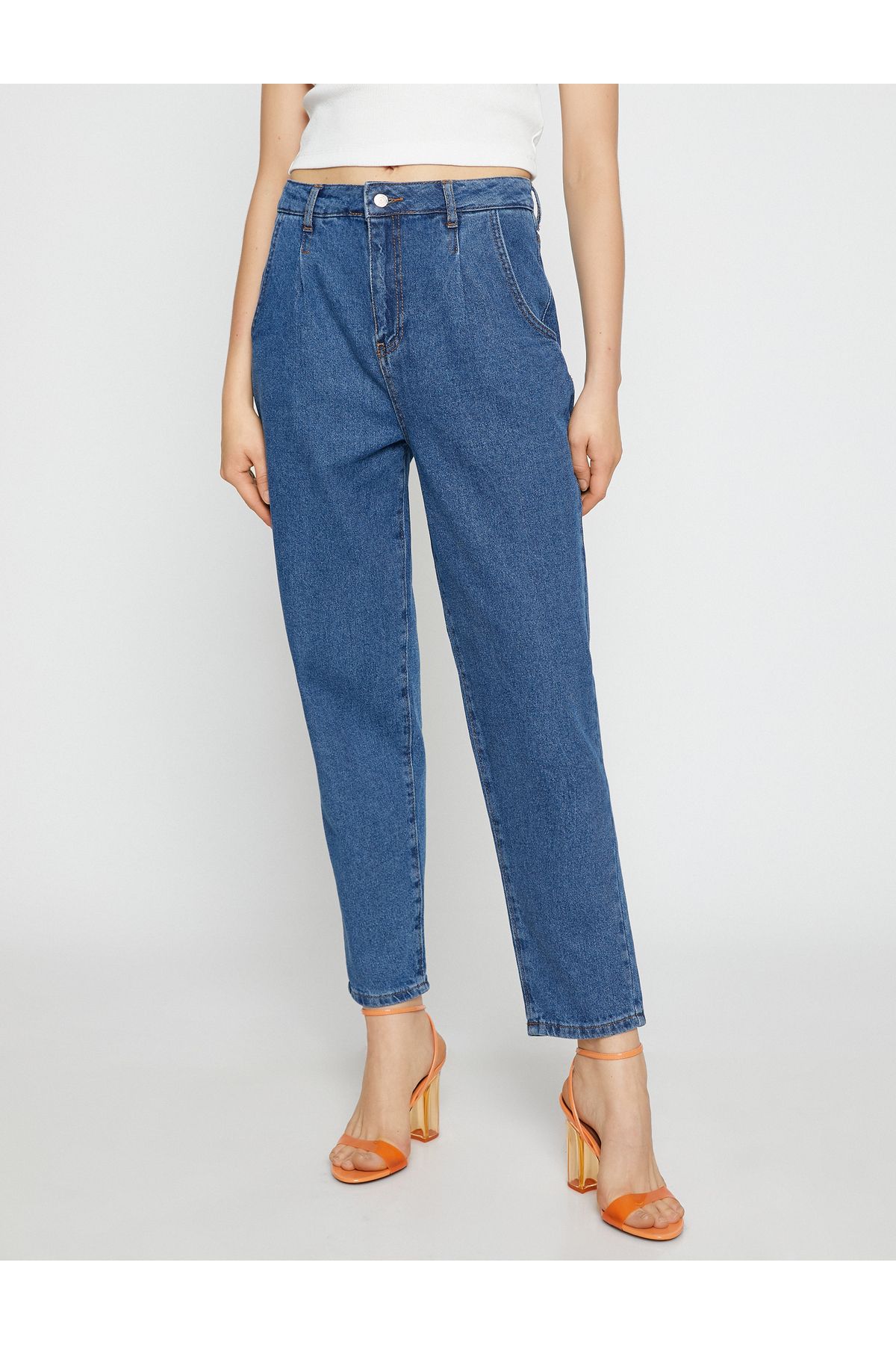 Kot Pantolon Salaş Kesim Yüksek Bel - Slouchy Jean