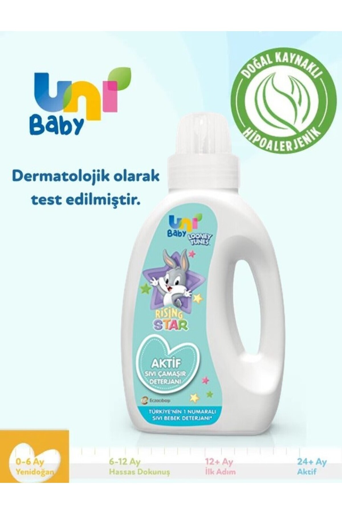 Uni Baby Aktif Sıvı Çamaşır Deterjanı 1000 ml + Çamaşır Yumuşatıcısı 1000 ml fotoğrafı 3 (önizleme)
