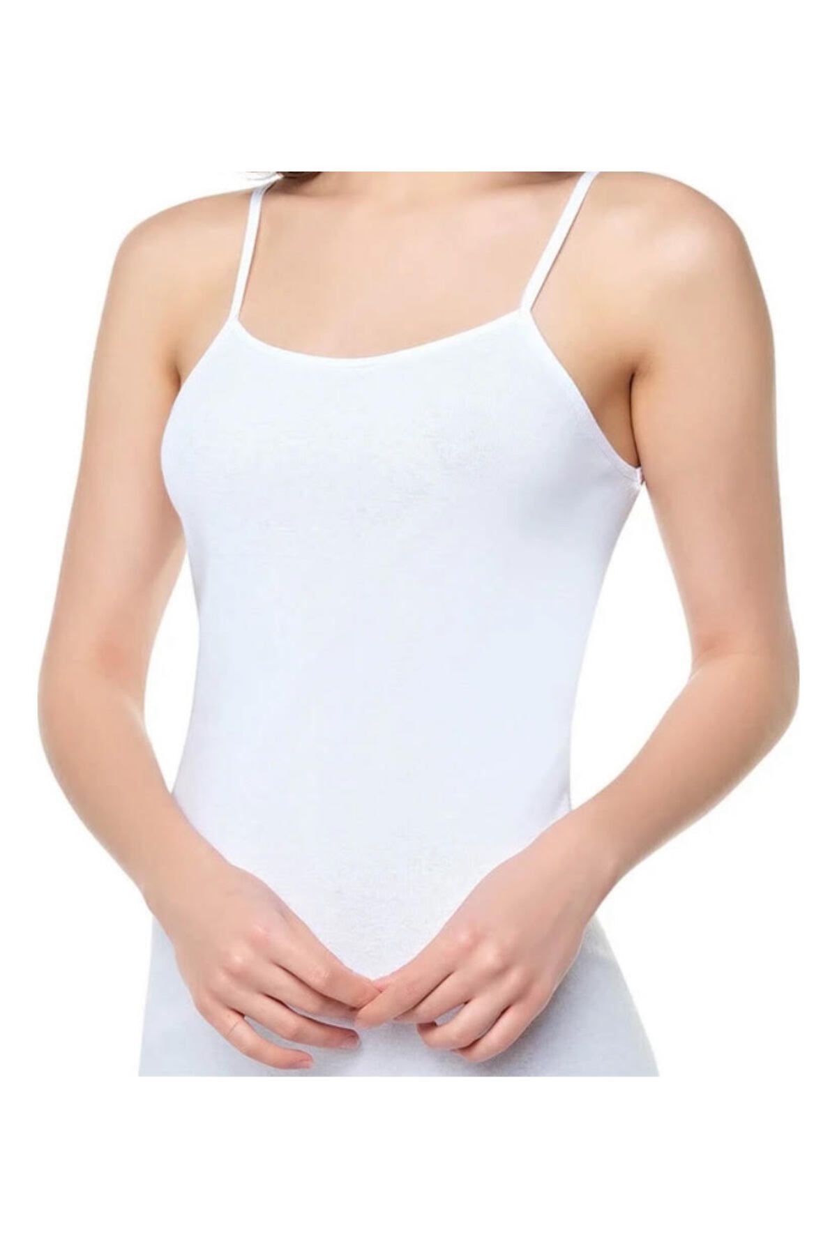 Tutku Women's White 100% Cotton Combed Half Tank Top Lambada Bra 3 Pack -  Trendyol
