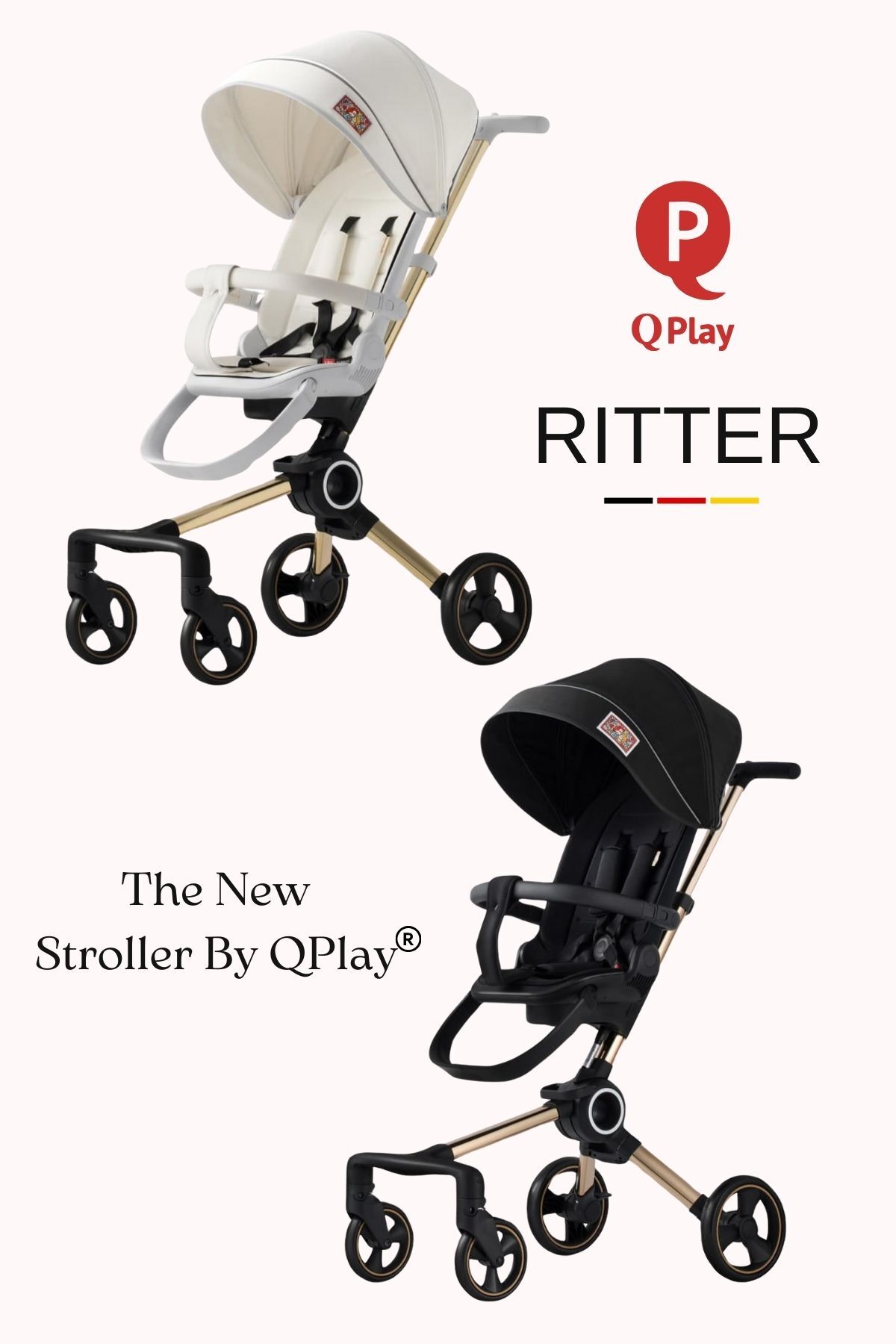 QPLAY RITTER 360 DERECE DÖNEBİLEN LIGHT NIGHT / HAREKET SENSÖRLÜ BEBEK ARABASI fotoğrafı 2 (önizleme)