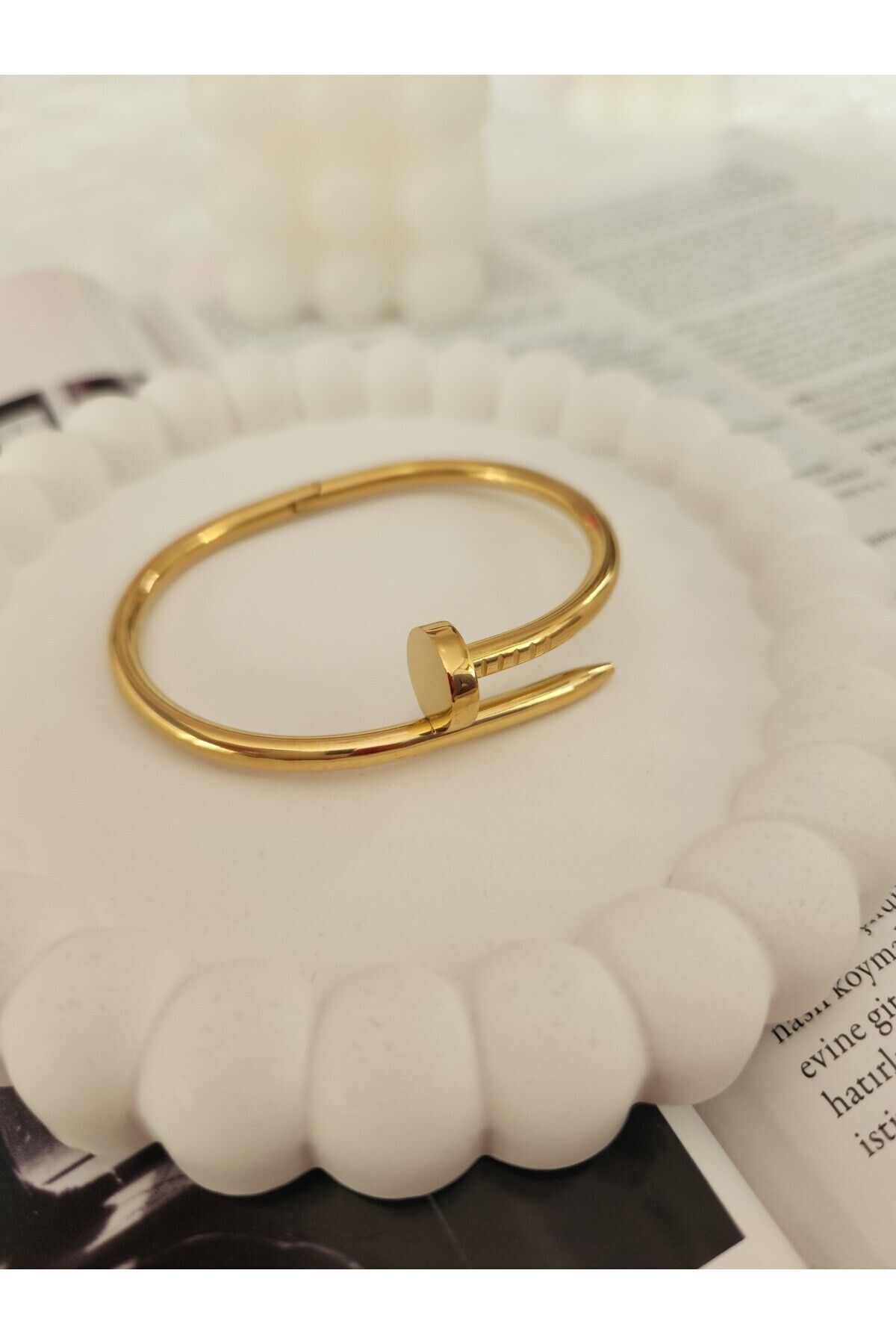 Cartier Small Rose Gold and Diamond Juste un Clou Bracelet | Harrods BS