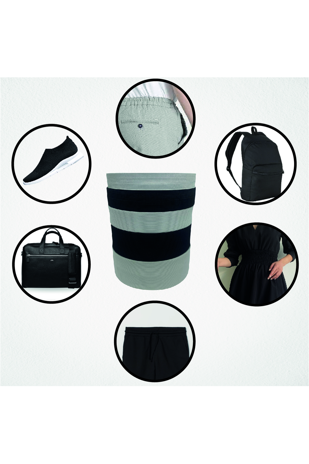 Avkar Tekstil 4 Cm 25 Metre Beyaz Süper Dokuma Bel Paça Lastiği Geniş Lastik Lateks Ürün