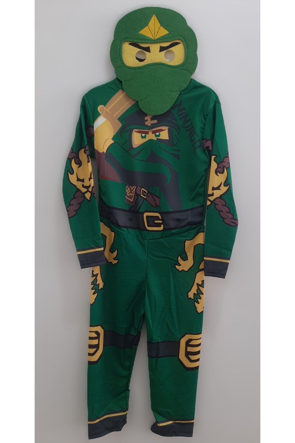 Pano Kids Patiska Nostalji Lego Ninjago Costume Green Ninja Trendyol
