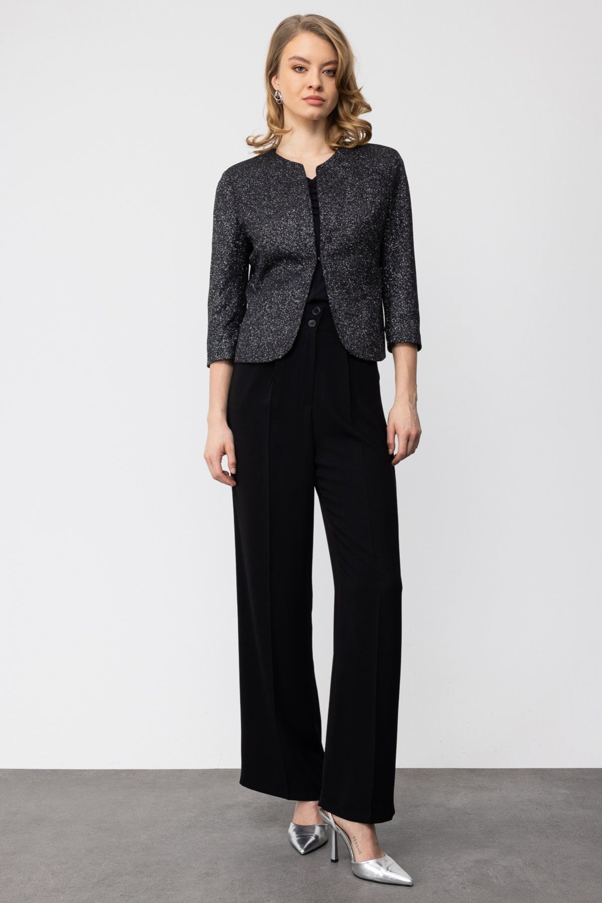 Ekol-Tree Bark Patterned Agraphed Jacket 3