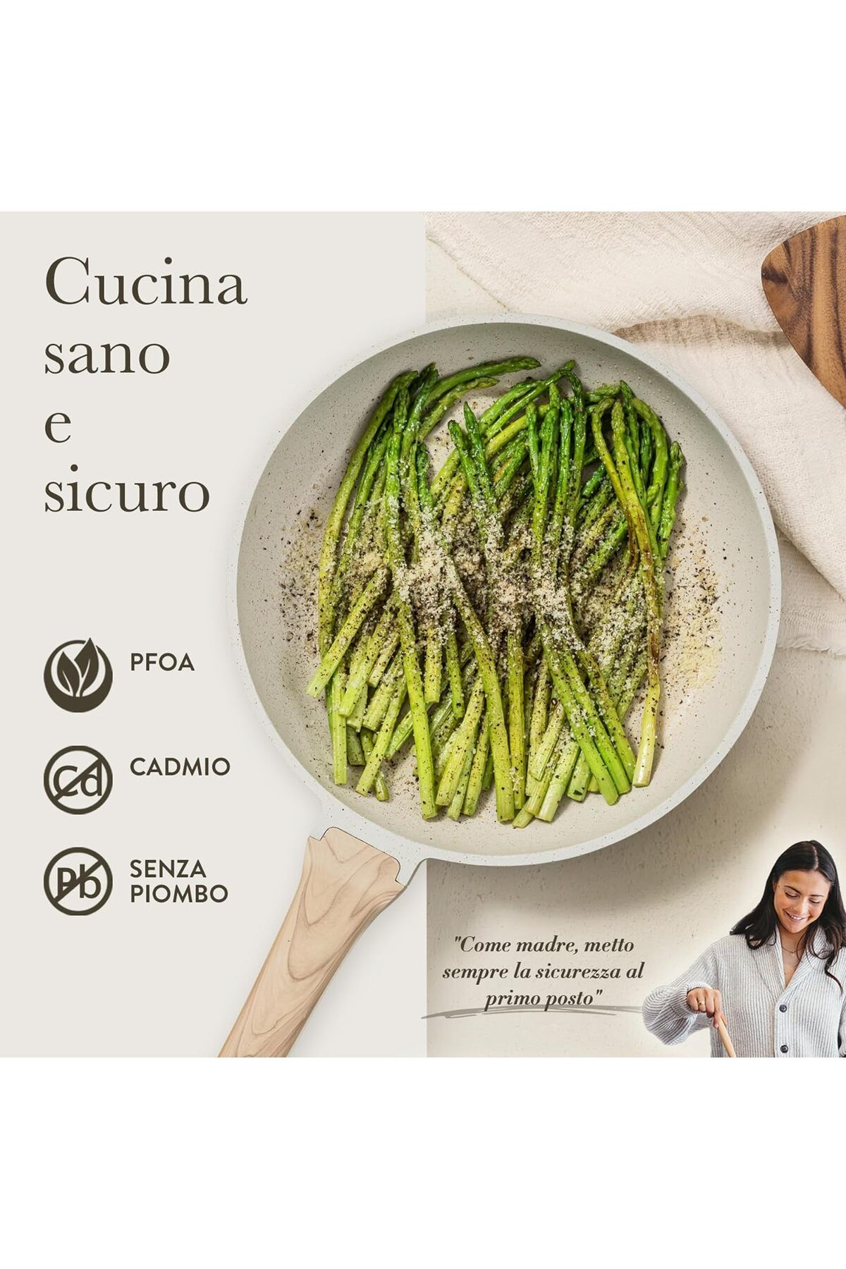 CAROTE-Essential 14-Piece Cookware Set with Non-Stick Coating for All Cookers Including Pans Induction 7