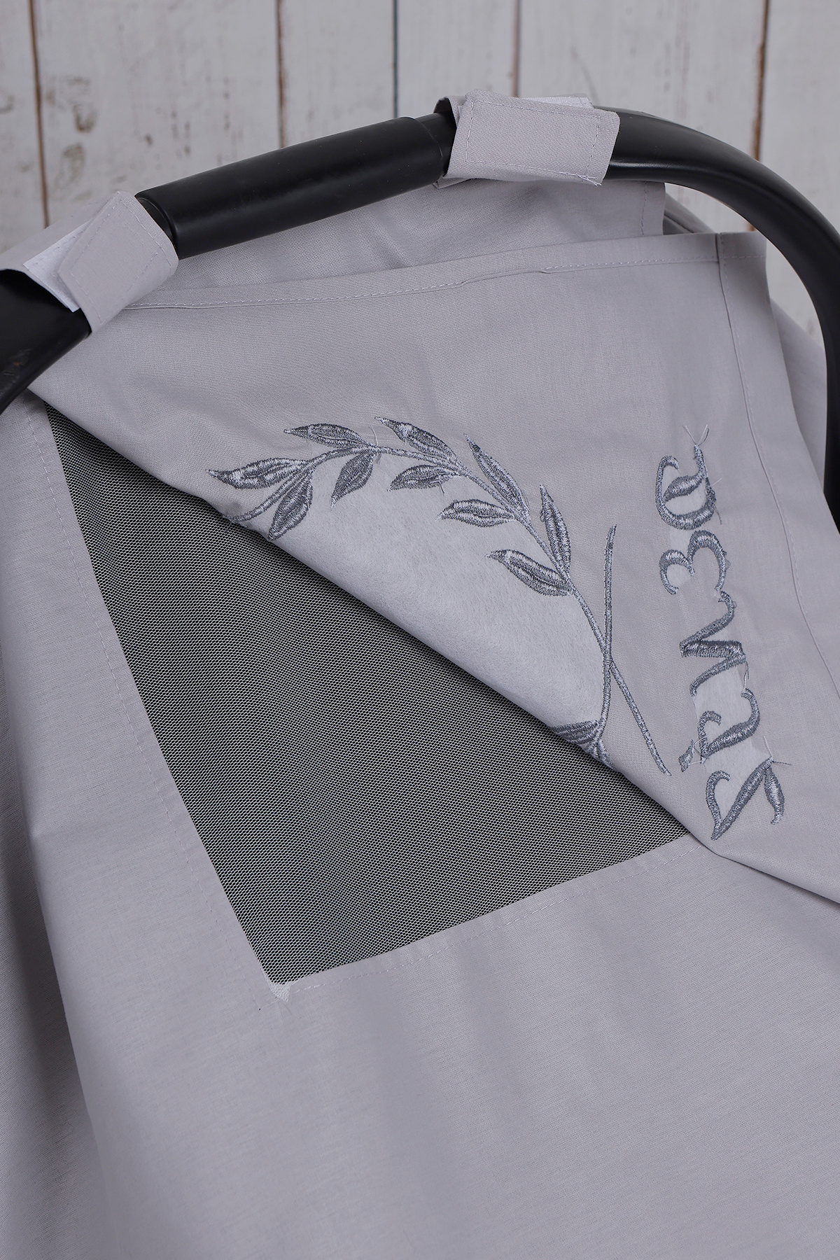 JUNİPERUS Fırfırlı Kişiye Özel Nakışlı Puset Örtüsü fotoğrafı 4 (önizleme)