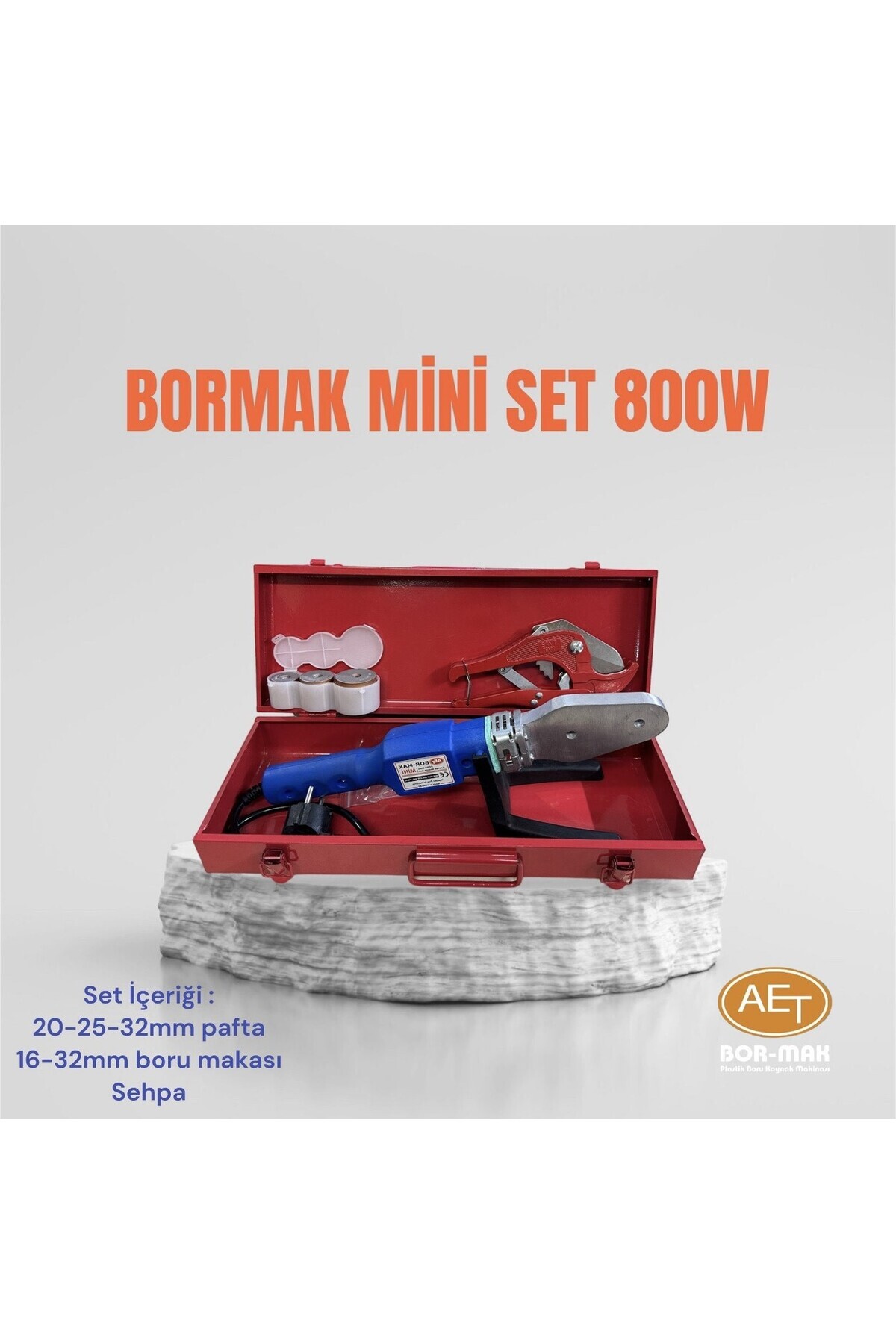 bormak MİNİ PLASTİK BORU KAYNAK MAKİNA SETİ
