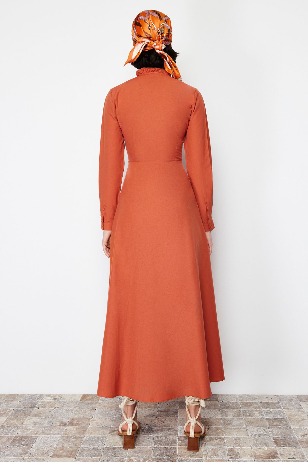 haljina-dugi-rukav-orange
