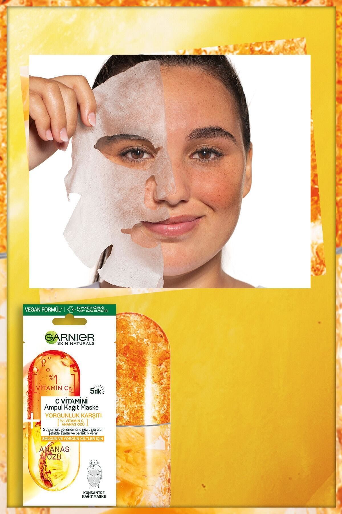 Garnier ماسک ویتامین C برگه‌ای برای پوست