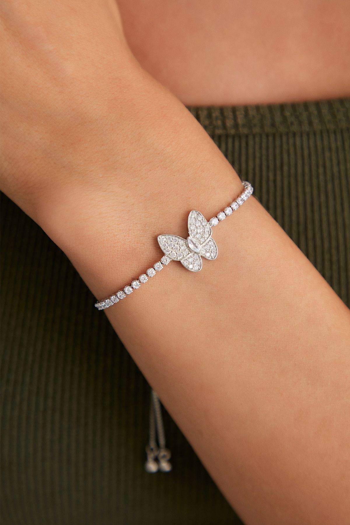 Diamond cheap butterfly bracelet