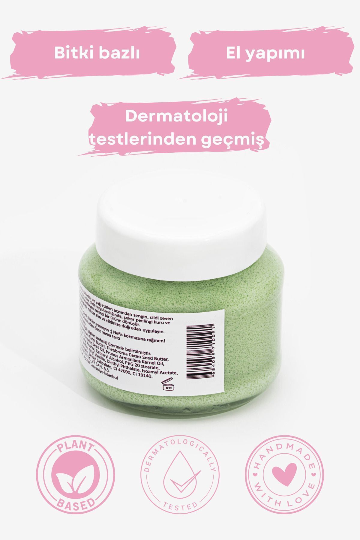 Doğal Kavun & Vanilya Vücut Peelingi - Nemlendirici, Arındırıcı, Vegan - 210 ml — Juni222c — تصویر 3 از 3
