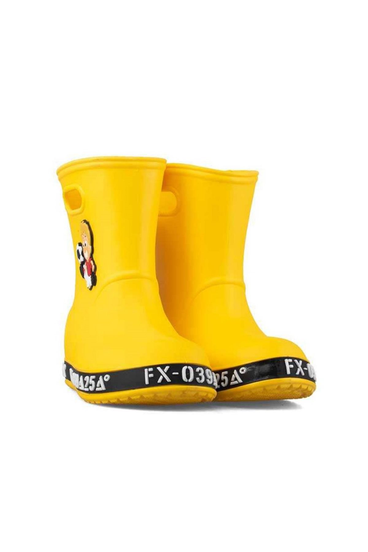 Yellow flat boots deals