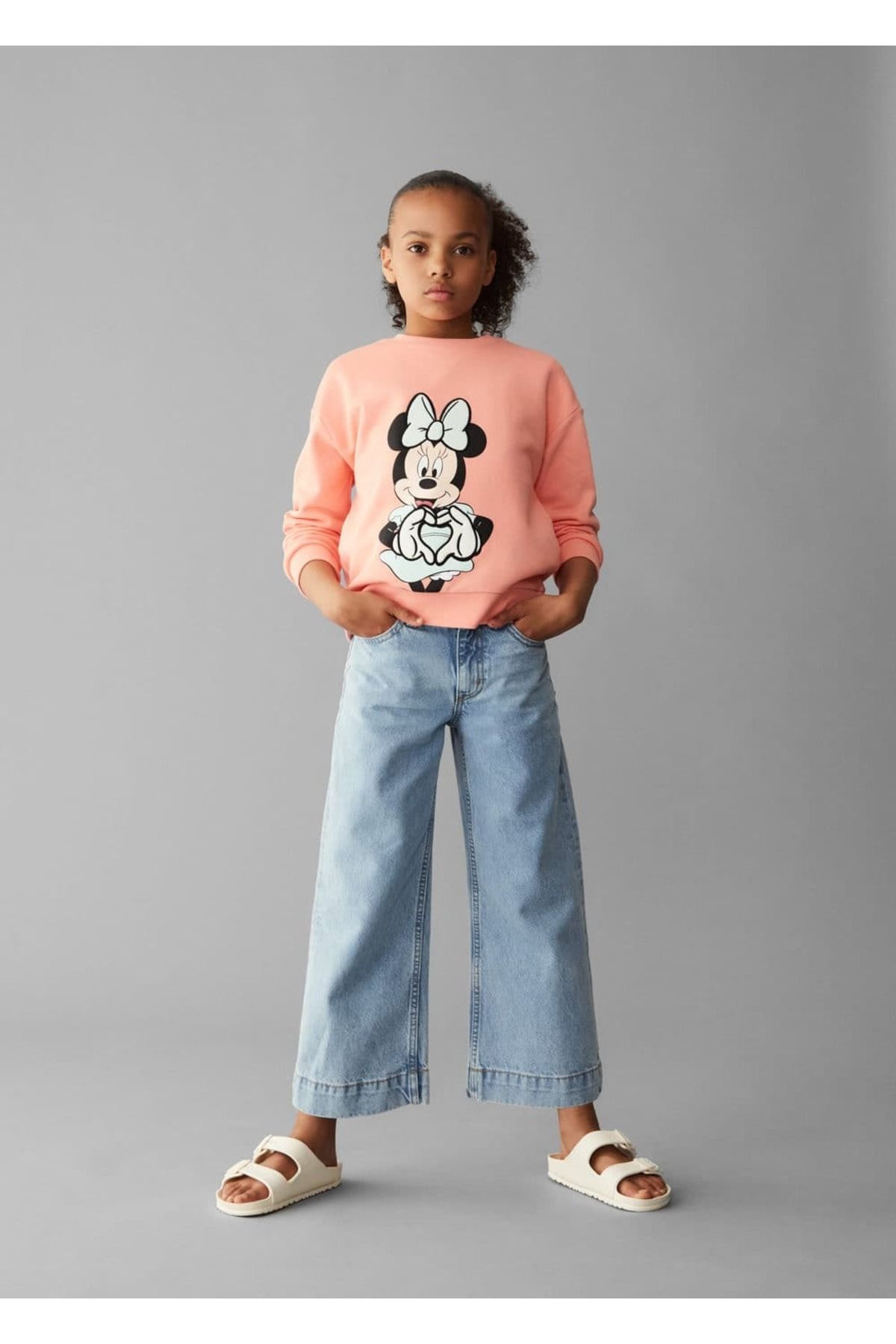 MANGO Kids-Παντελόνι Culotte Jean 6