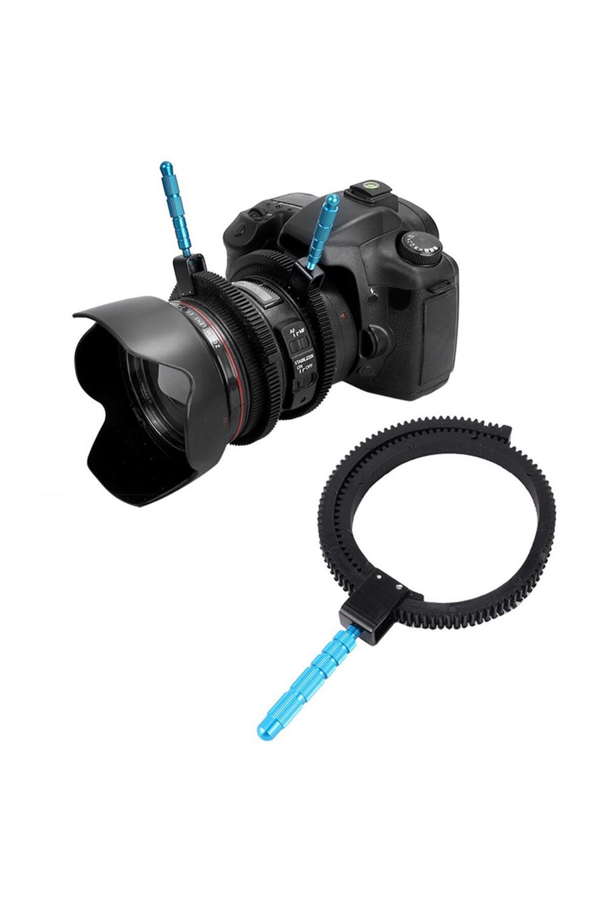 RV77 Dslr Kamera Focus Ring Ayarlı Takip Odak Halkası Alüminyum Zoom Dişli Halka