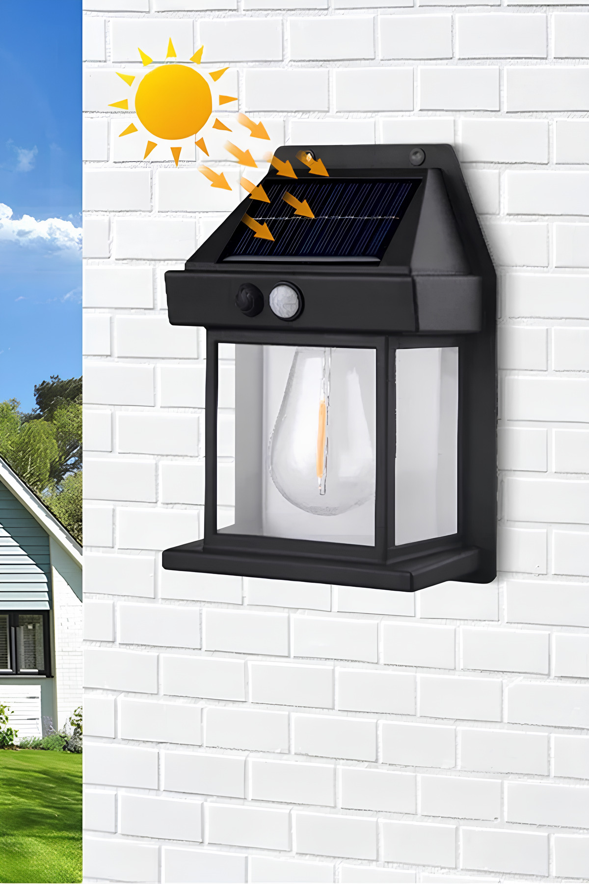 4 Adet 2025 Model Suya Dayanıklı Harekete Duyarlı Güneş Enerjili Solar Led Dış Mekan bahçe lambası 4
