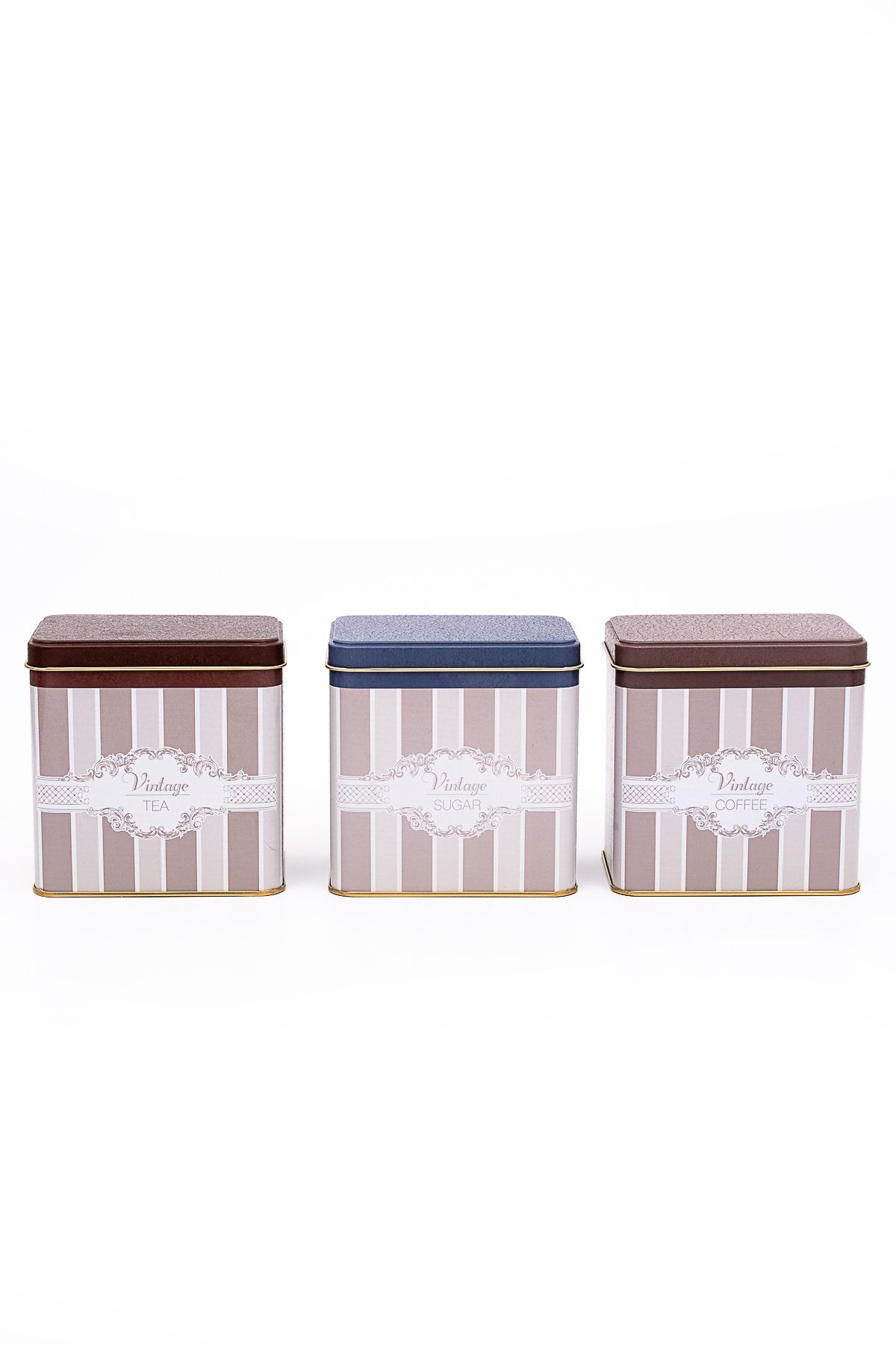 EVLE-Erb36V5 Rectangular Storage Container 8 X 12 X 12 Cm, Set of 3, Elegance 2