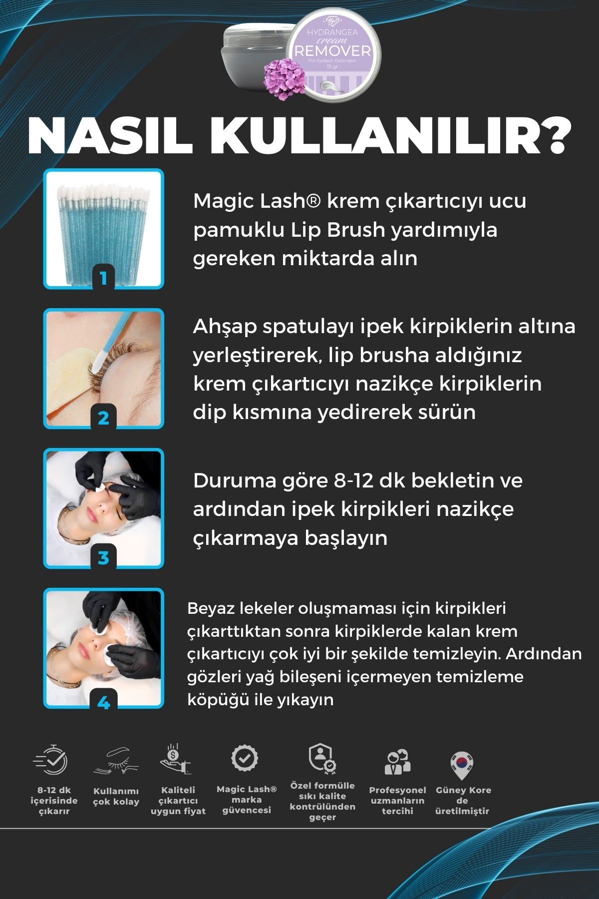 Hassas Göz Yakmayan Ipek Kirpik Çıkarıcı Krem Sökücü Hydrangea 15gr — TYCT5Q5PEN170257436631412 — تصویر 3 از 3