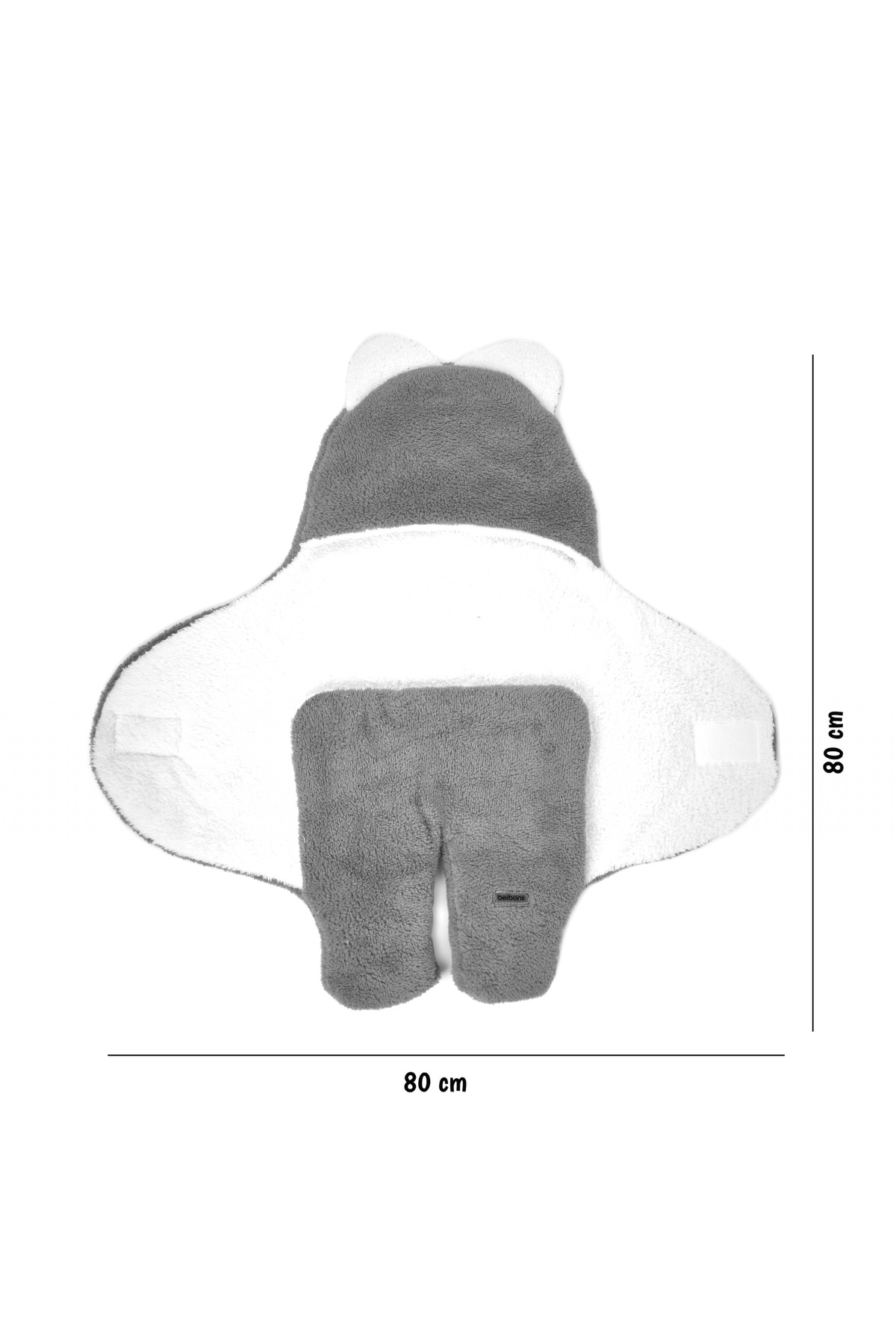 Beibons 0-12 Ay Çift Kat Elyaflı Bebek Dış Kundak- Pelüş Bebek Battaniyesi- Ayaklı Welsoft Bebek Uyku Tulumu fotoğrafı 5 (önizleme)