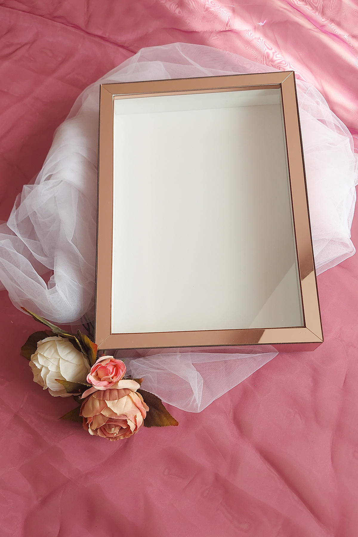 25x35 Cm Deep Memory Frame! New Fashion Rose Boxes! Engagement Flower Design!