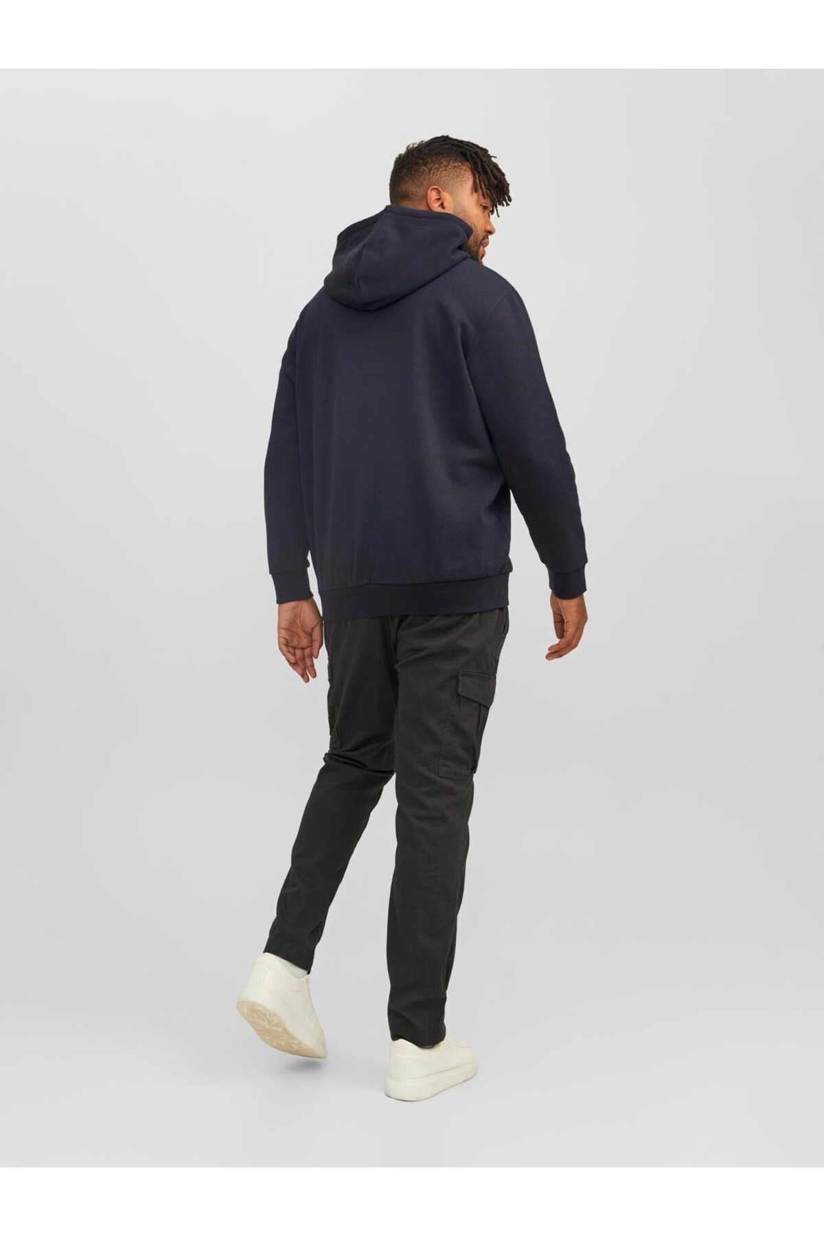 سویشرت مردانه آبی سرمه ای جک اند جونز | TYC0IJB2RN170724971048389 اورجینال - تصویر 4