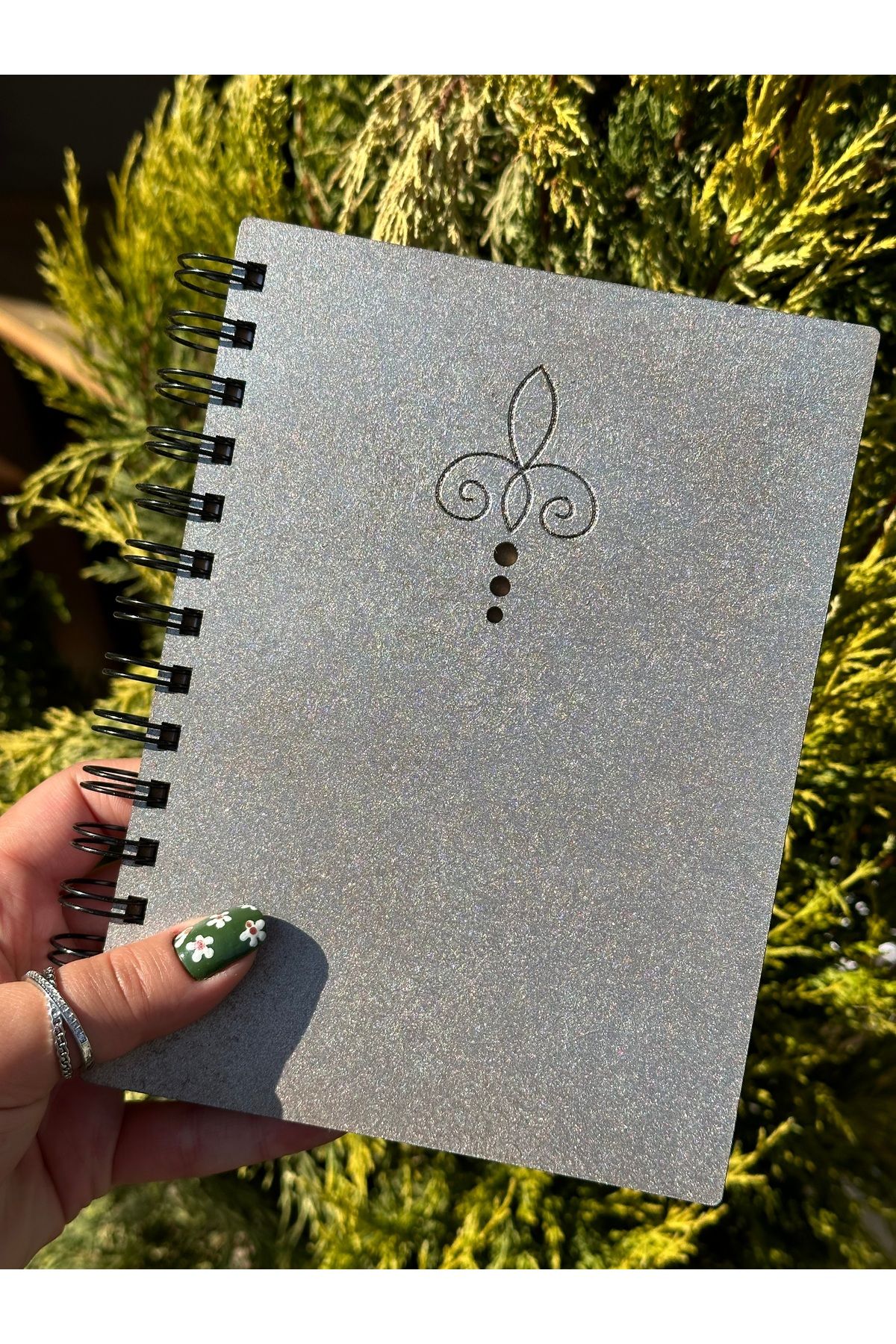 esamore concept-Custom Your Name Wooden Covered Agenda Notebook Diary, Spiral Wooden Covered Notebook, Memory Book 4