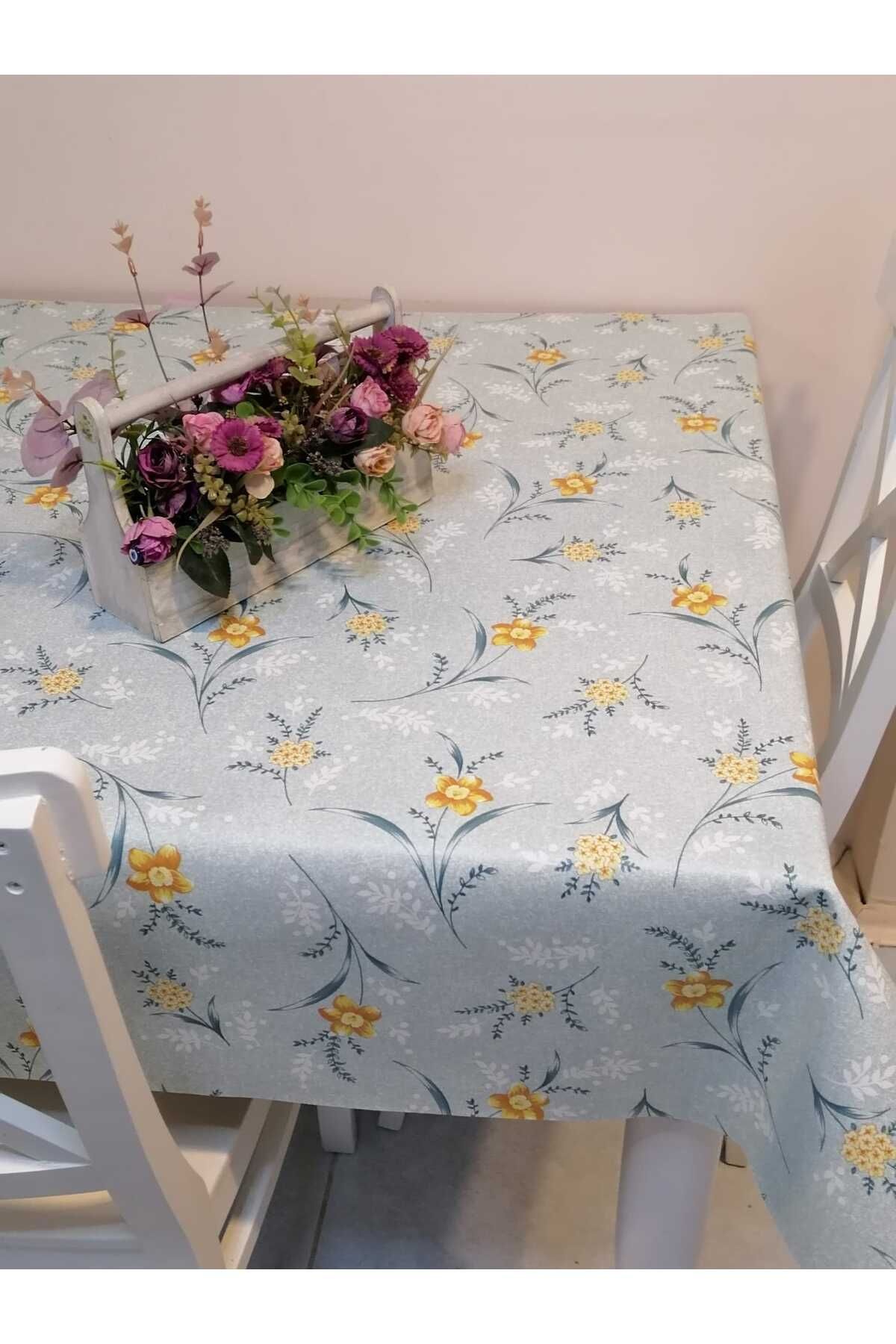 Başak Ev Tekstili-Pânză uleioasă din PVC cu fibre - Față de masă ștergabilă cu model 5