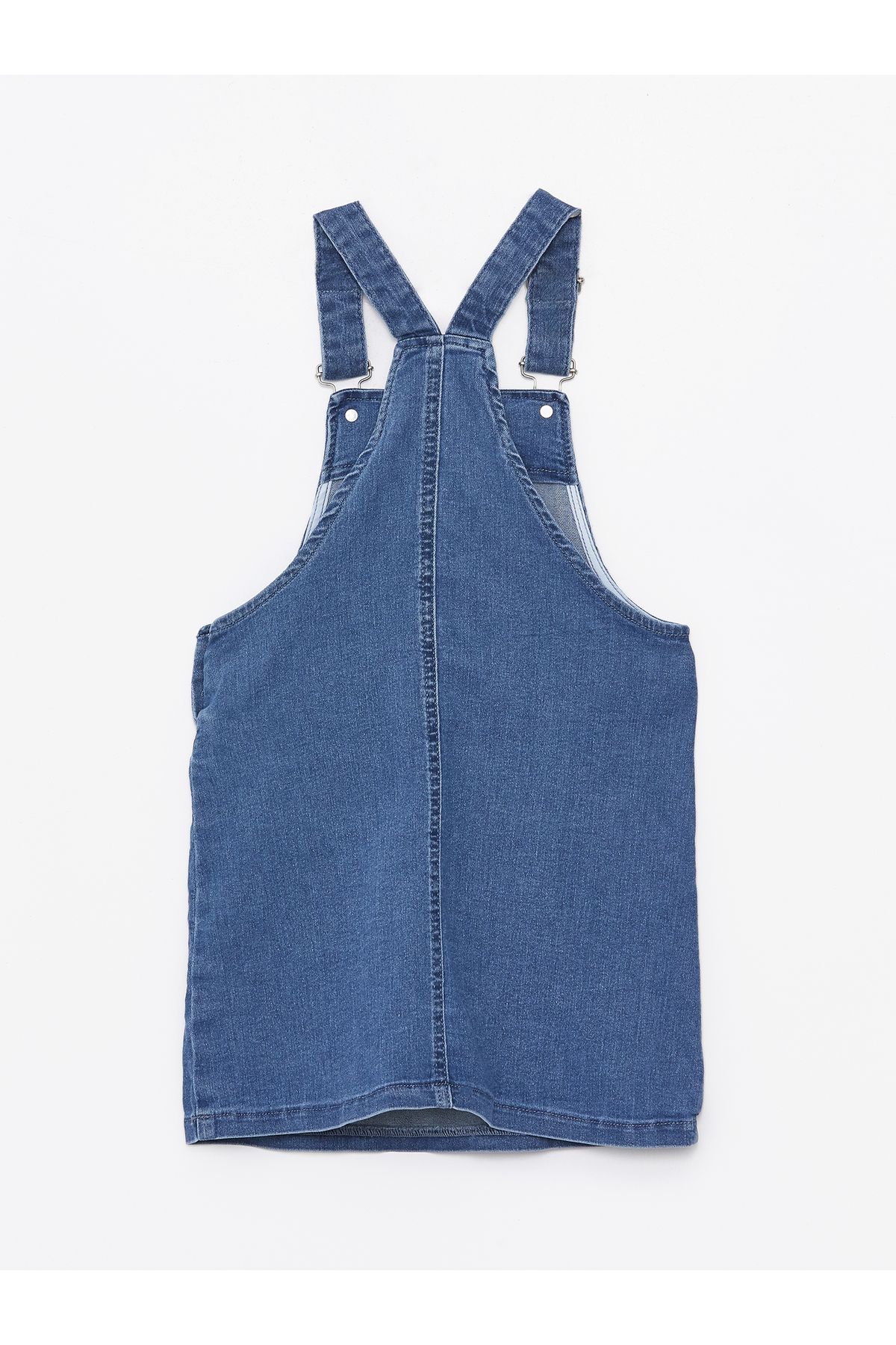 LC Waikiki-Quadratischer Kragen Jean Salopet Kleid für Mädchen 2