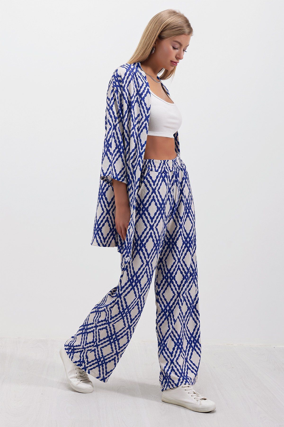 HAKKE-Gemustertes Kimono-Set 3