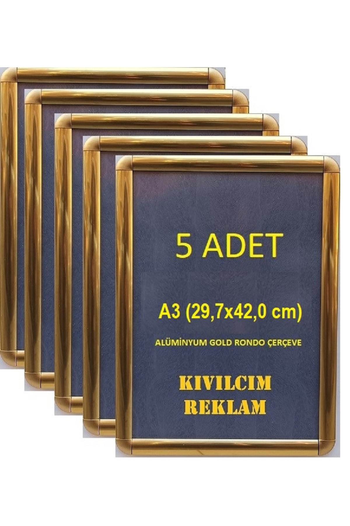 【Mサイズ】Creep 6-Panel（クリープ6パネル） KIVILCIM PLASTİK VE REKLAM ÜRÜNLERİ 5 ADET A3 - 29,7x42 cm GOLD