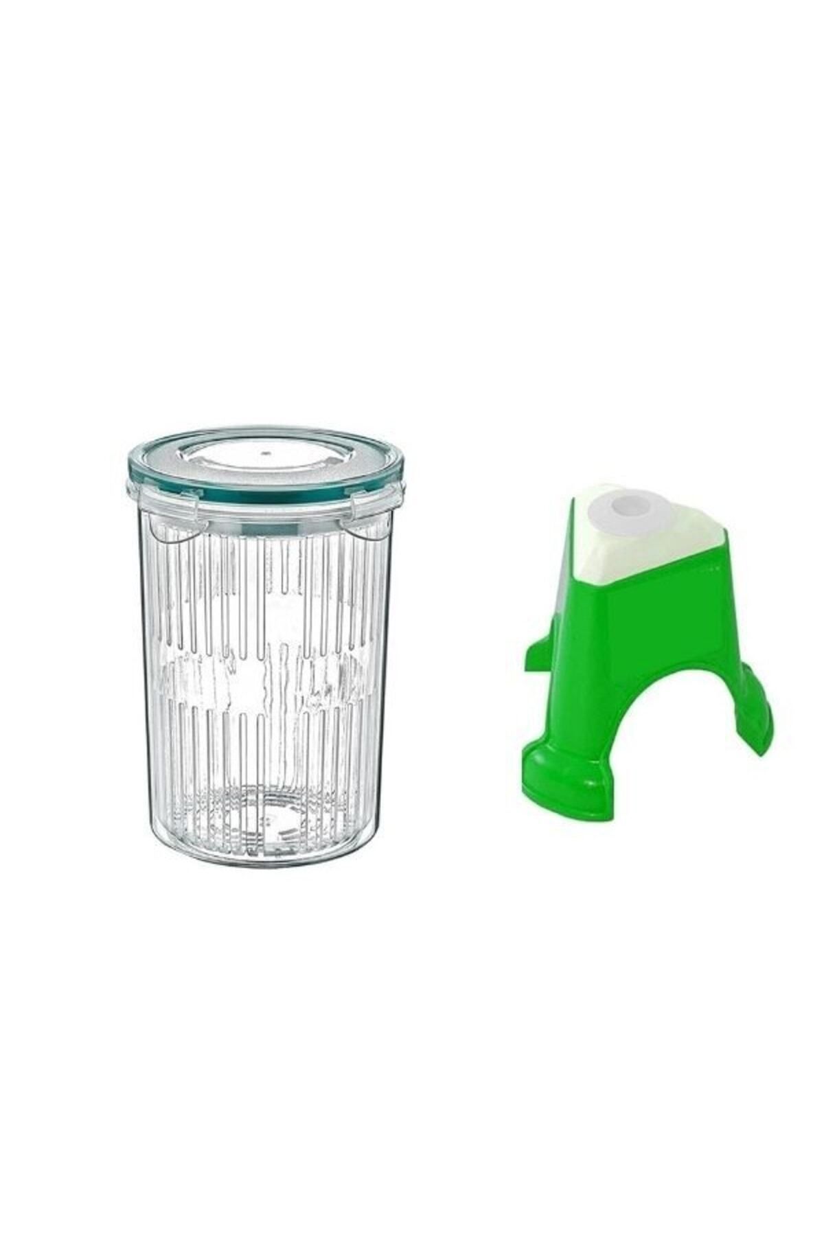 Viyalente-Olive Slicing Device and Deep Storage Container with Strainer 2