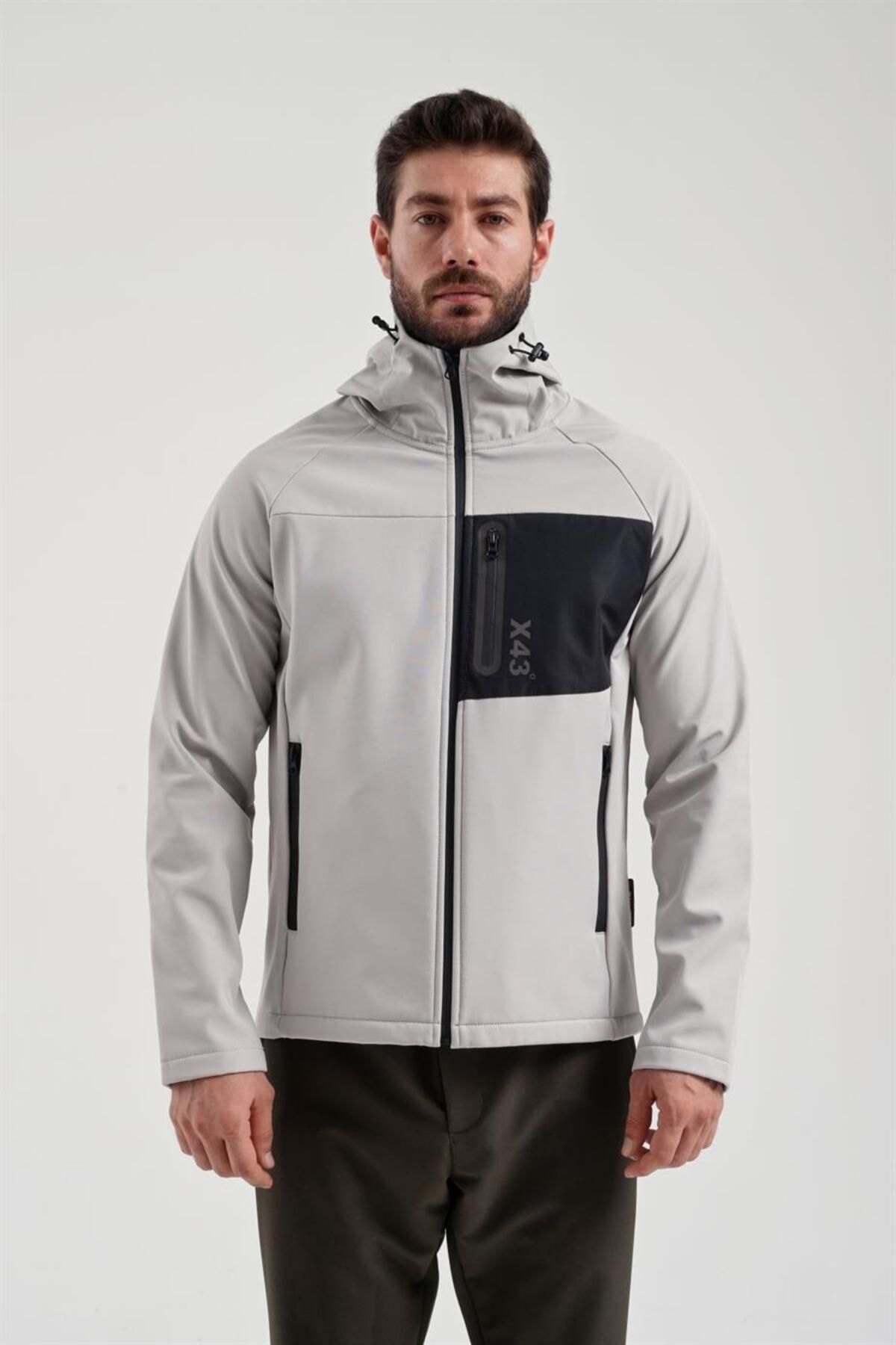 Exuma Erkek Taş Rengi Softshell Mont 2011120