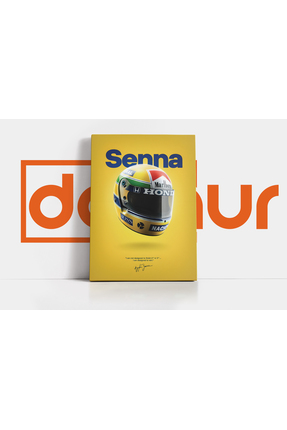 Dovaur F1 Ayrton Senna Kask Formula 1 Özel Tasarım Kanvas Tablo