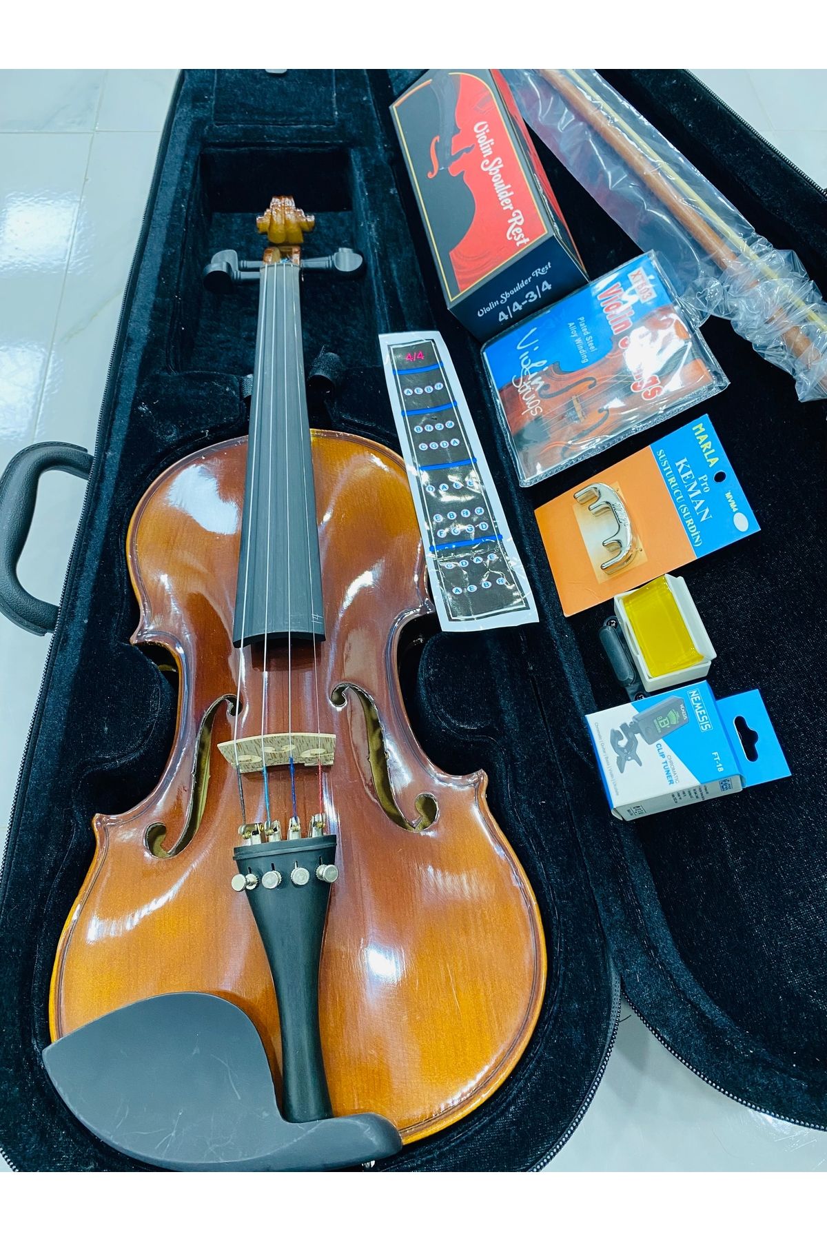 Vivaldi Vl904s Bright 4 4 Violin Full Set Trendyol