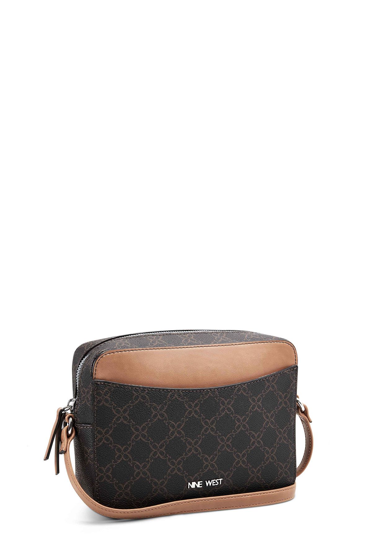Nine West Shoulder Bag Brown Graphic Trendyol