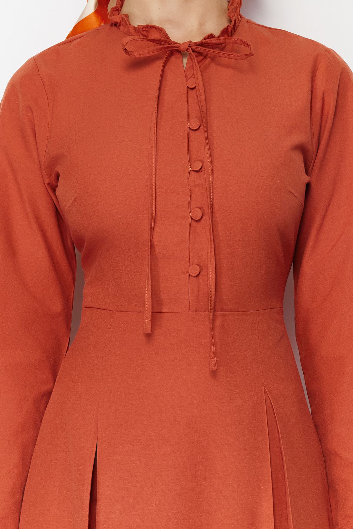 haljina-dugi-rukav-orange