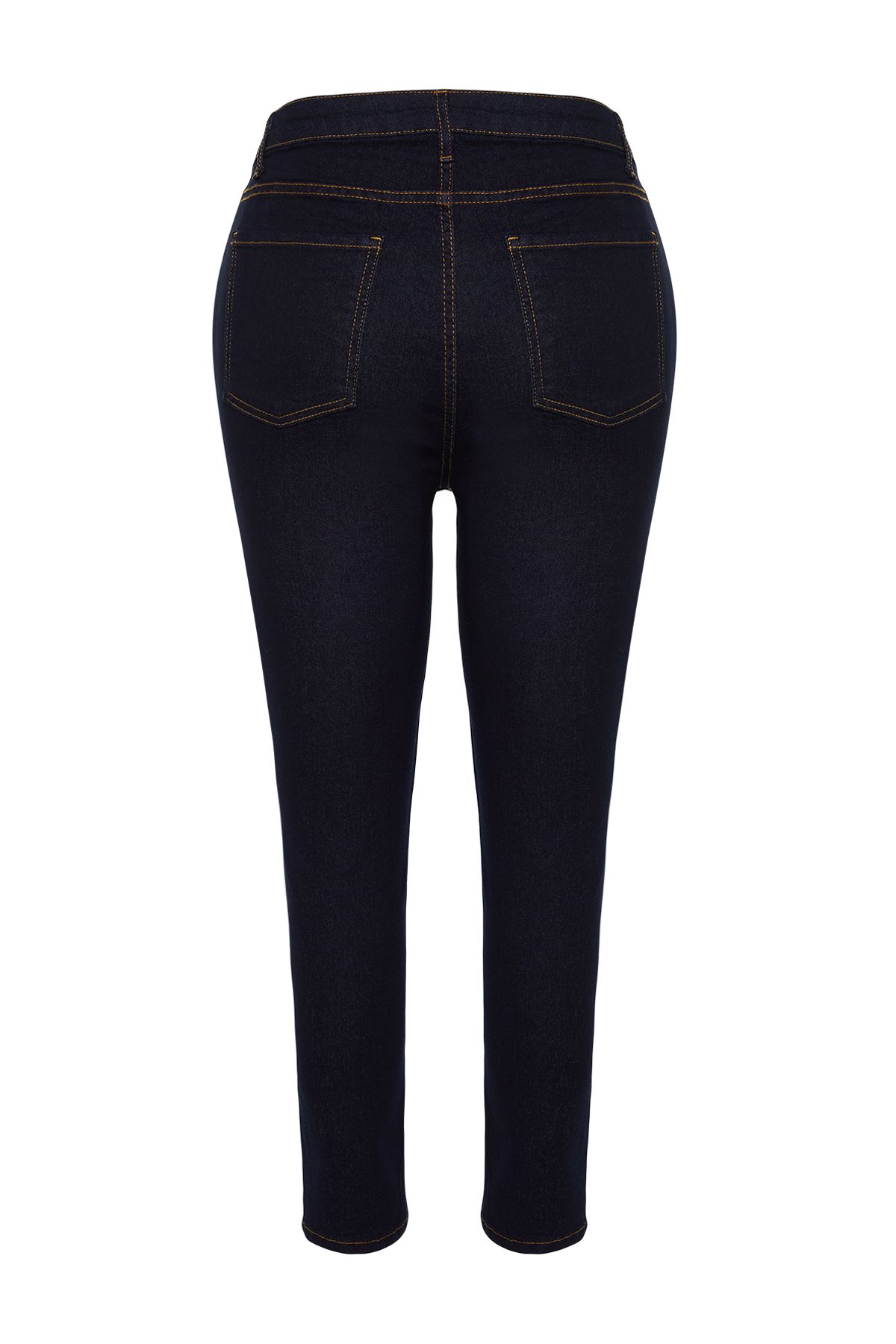 Trendyol Curve-Dark Blue Estra Flexible Skinny Jeans TBBSS24CJ00006 9
