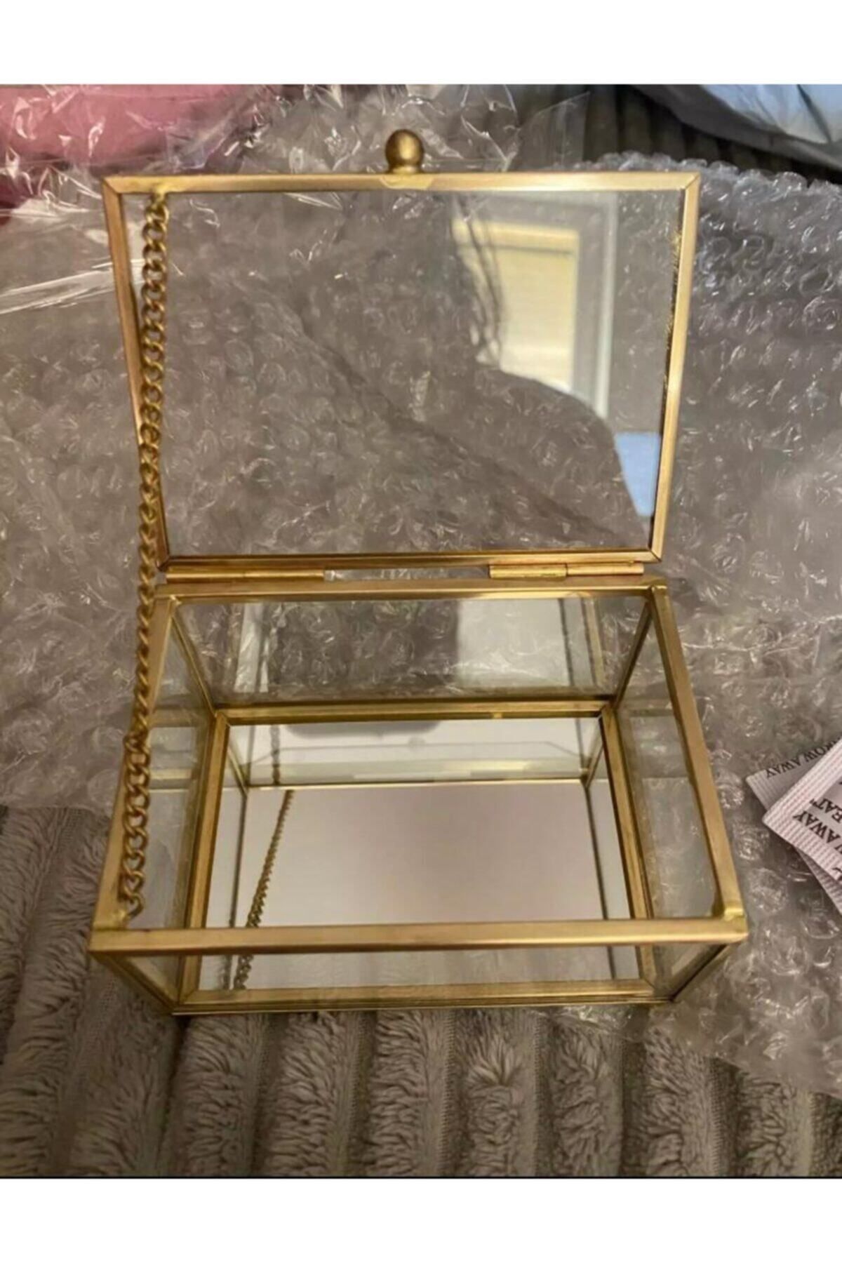 Glass jewelry case deals