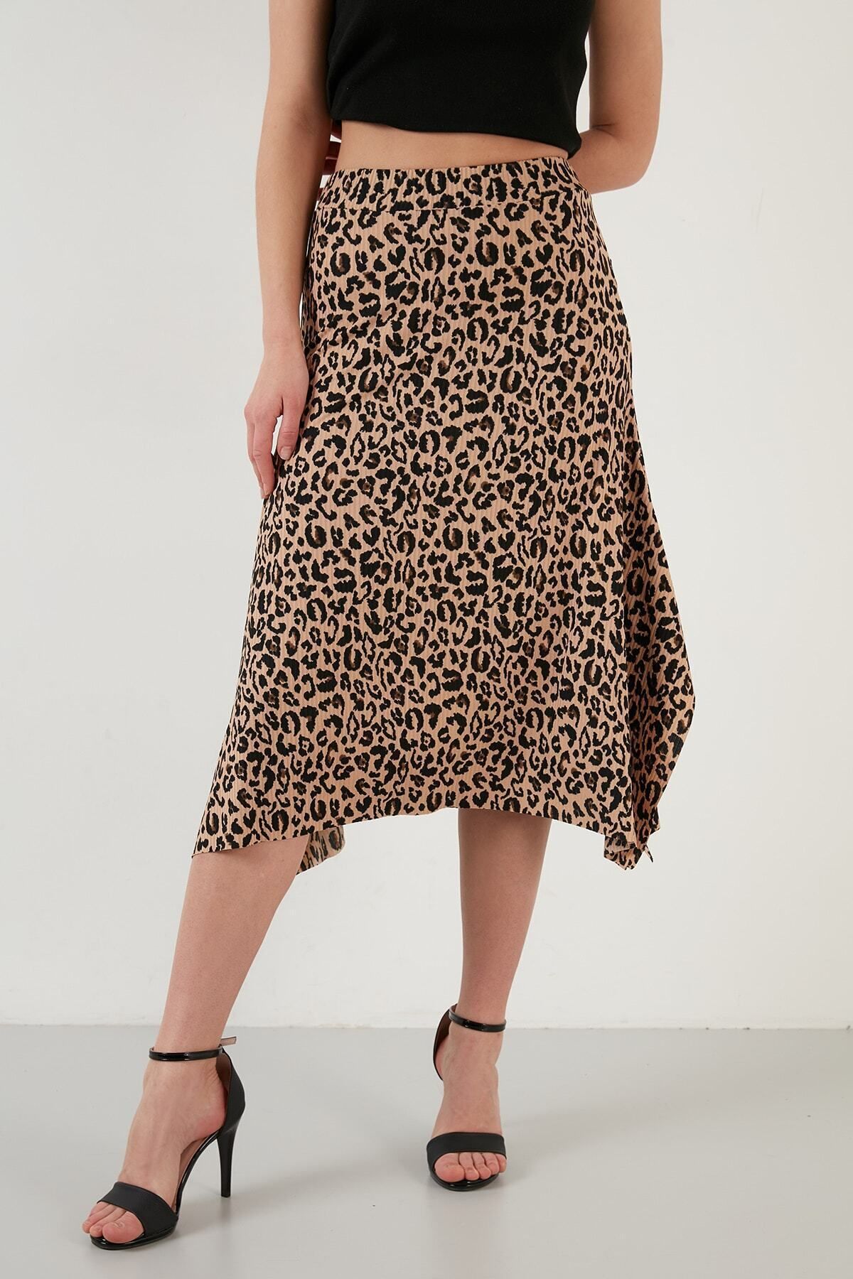 Patterned best sale flounced skirt