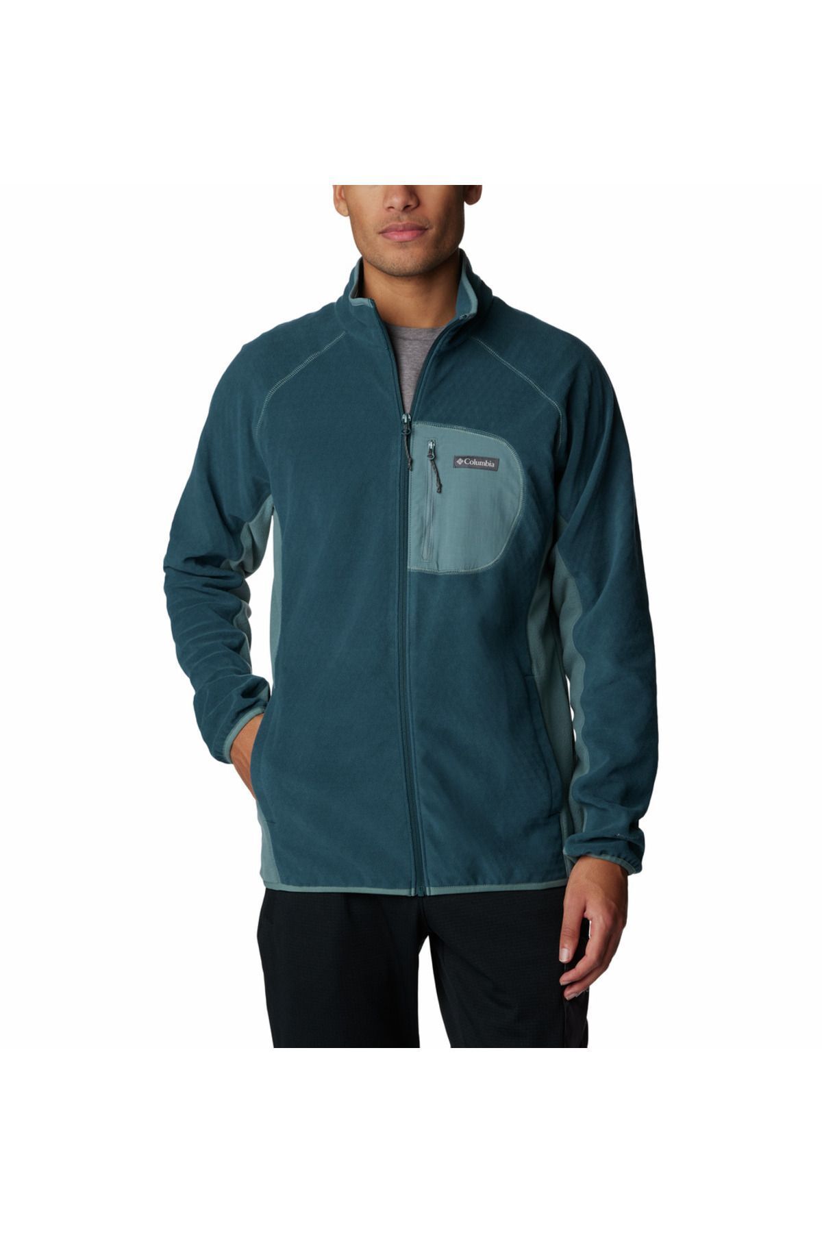 Columbia Outdoor Tracks Full Zip Men s Fleece Top Green AM5262 414